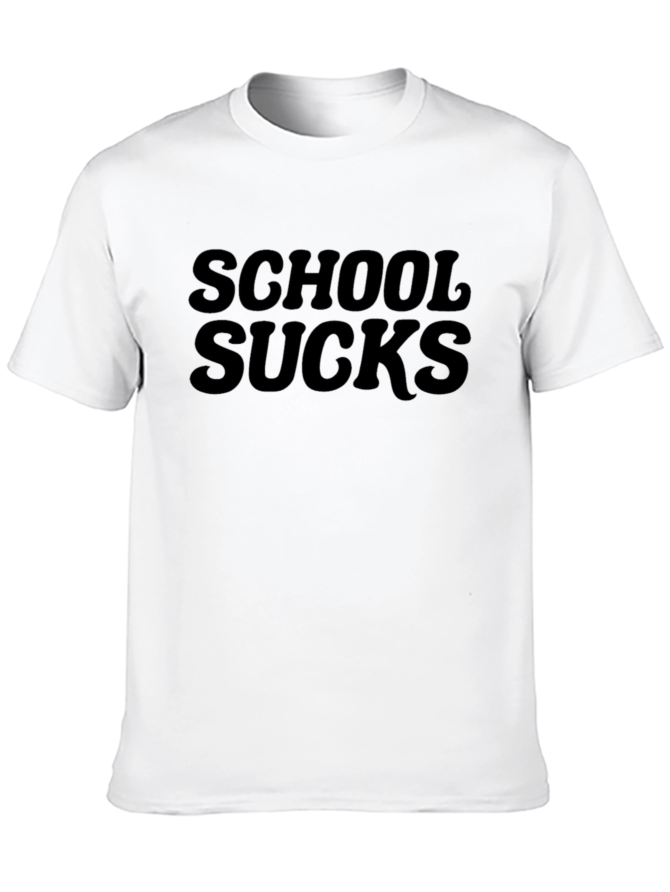 Black School Sucks T-Shirt - Bold Statement Tee view 10