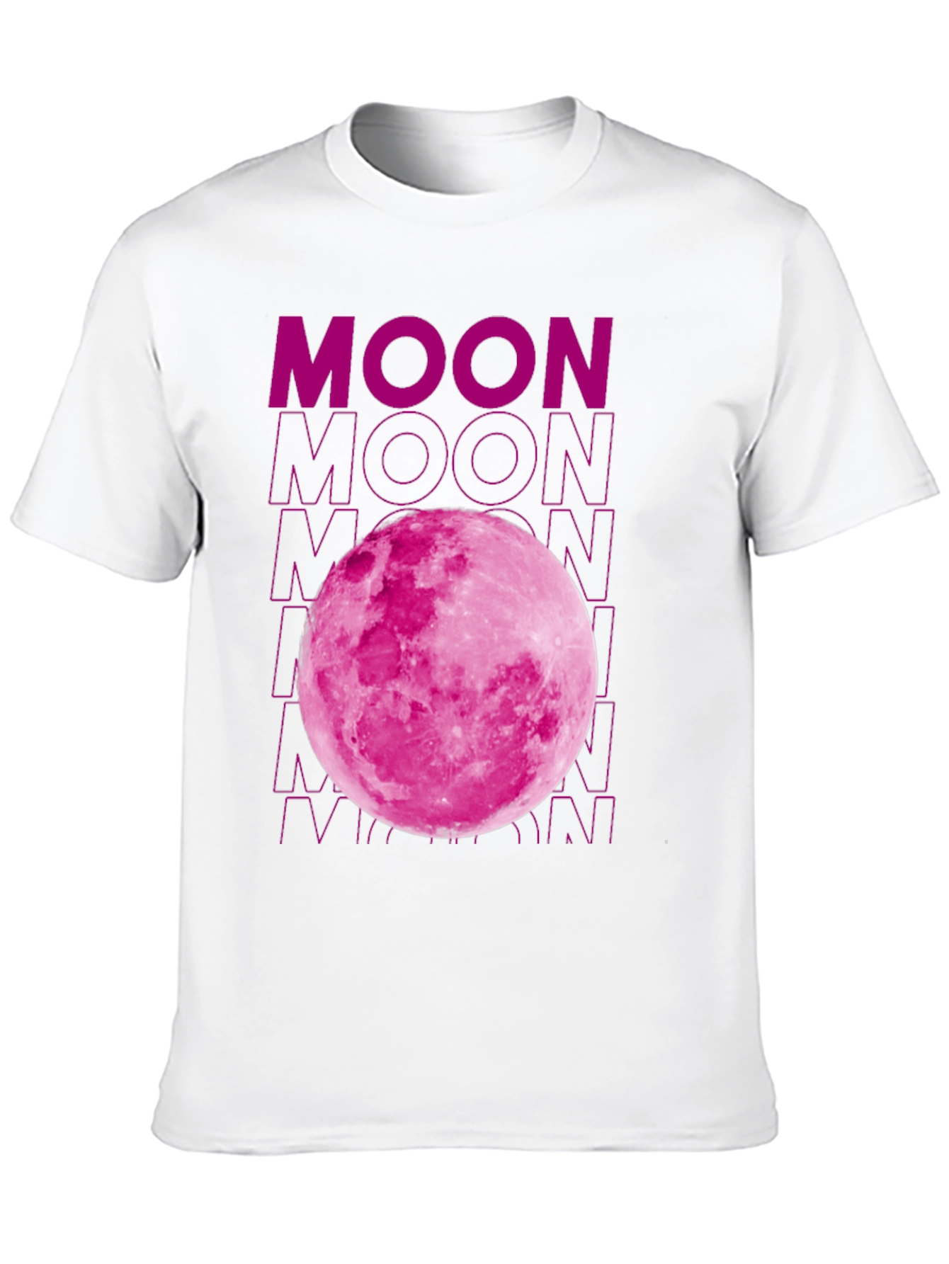 Black Pink Moon Graphic T-Shirt - Soft Cotton Blend view 10