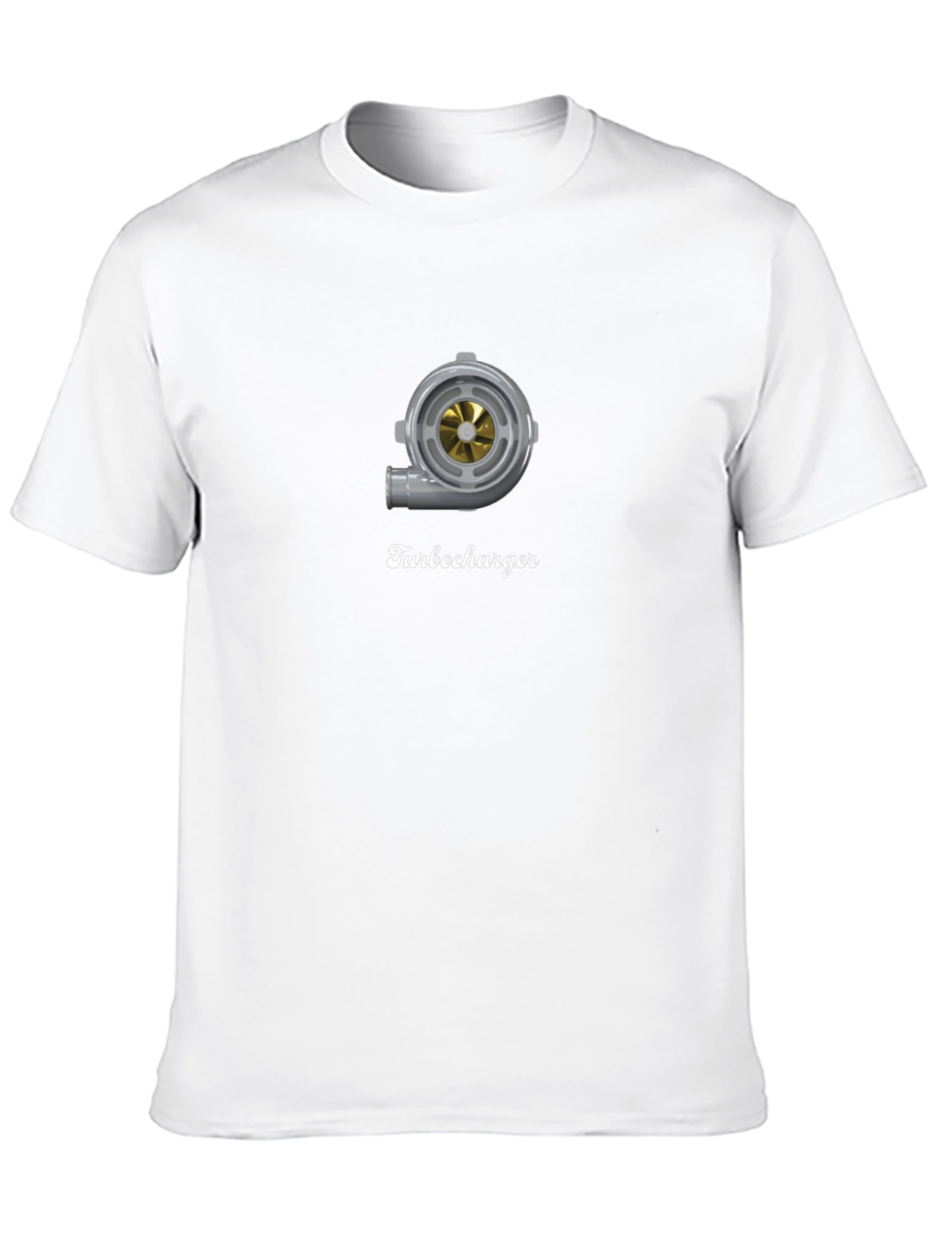 Black Turbocharger Graphic Tee - Premium Black T-Shirt view 10