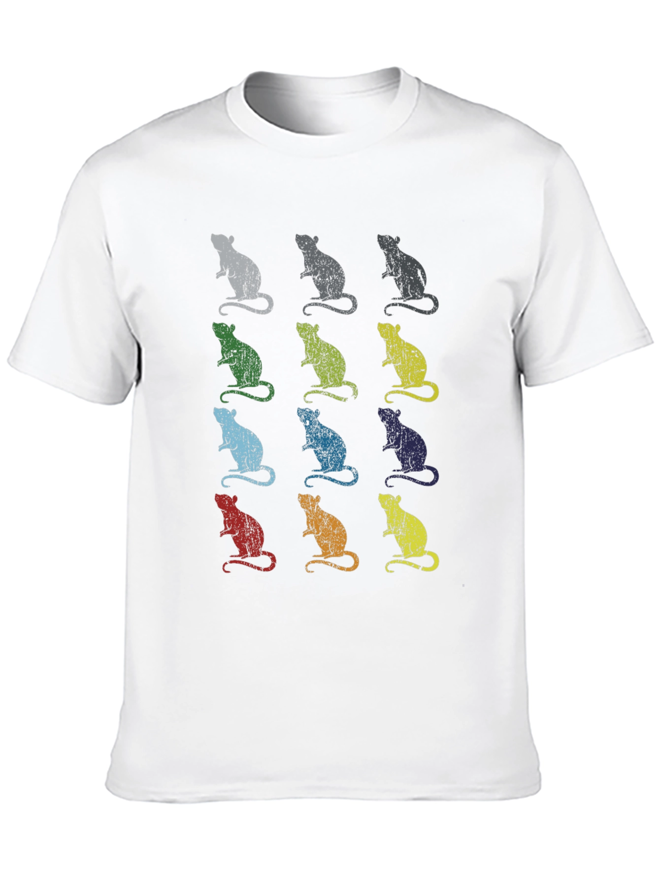 Black Rat Pop Art Print T-Shirt view 10