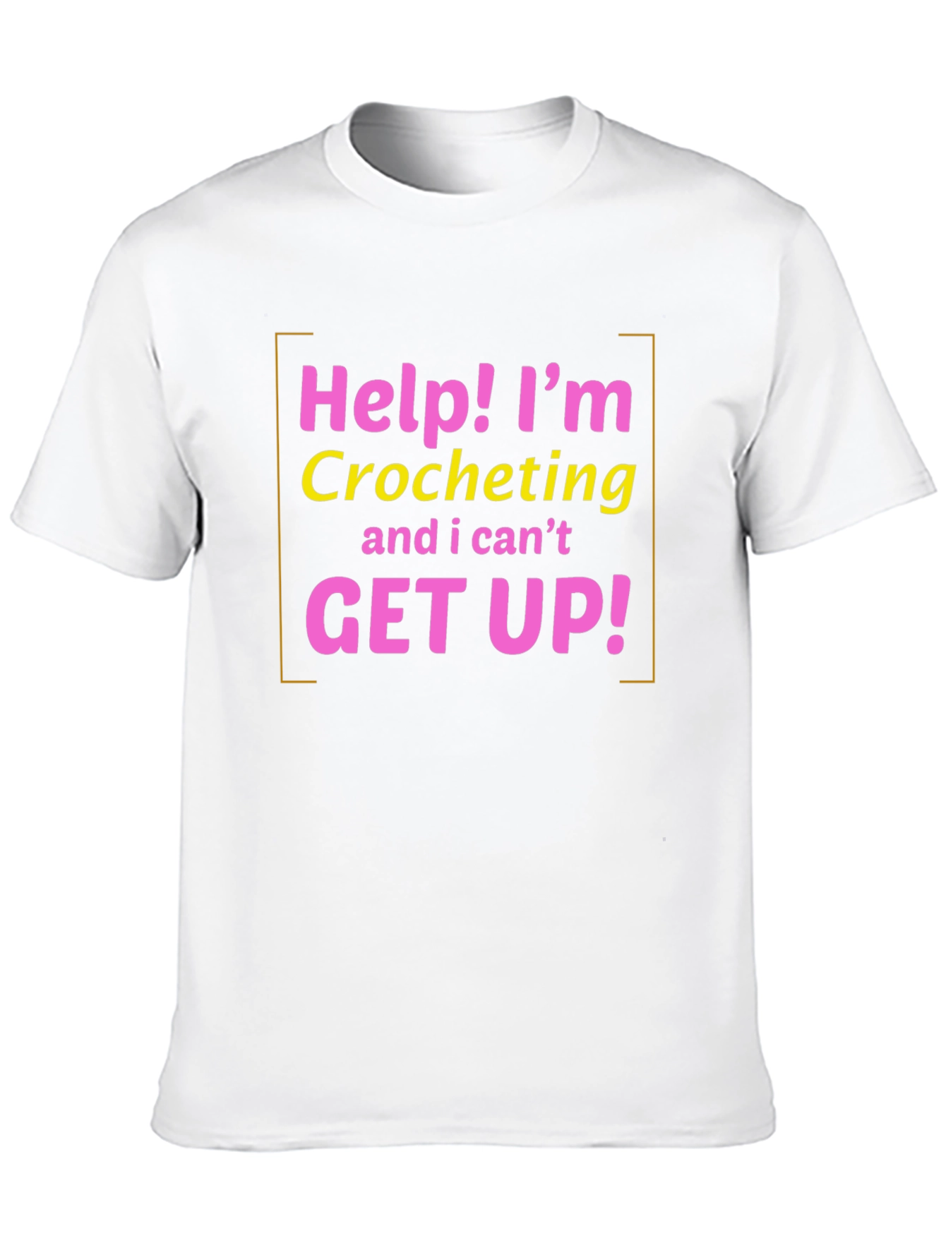 Black Help! I'm Crocheting T-Shirt - Funny Crochet Gift view 10