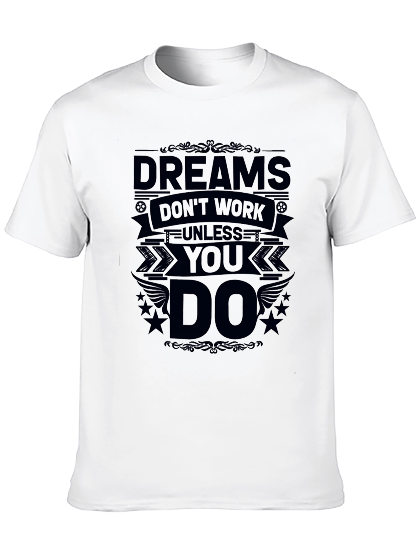 Black Dreams Don't Work Unless You Do Black T-Shirt view 10