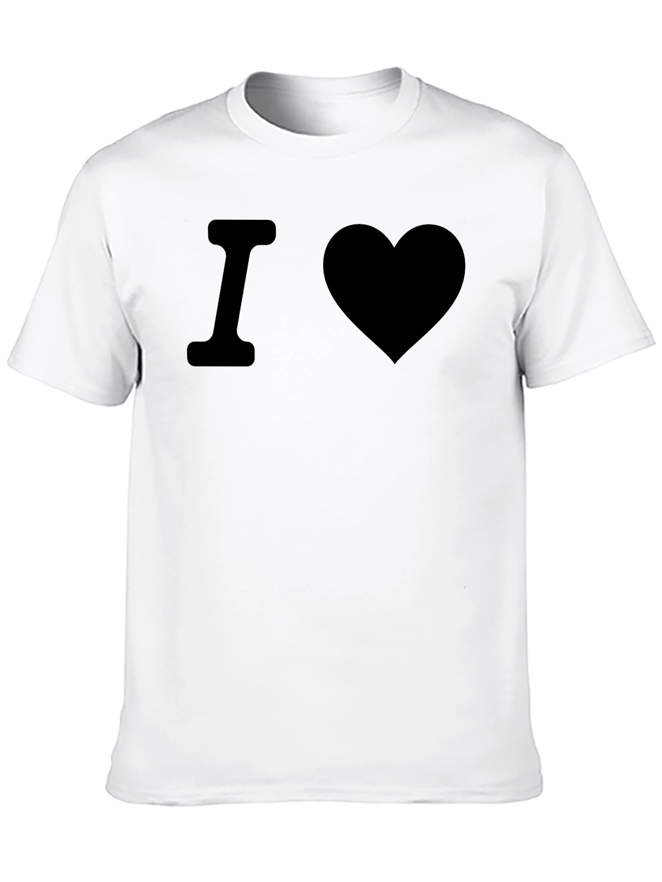 Black I Heart Tee - Classic Black Cotton T-Shirt view 10