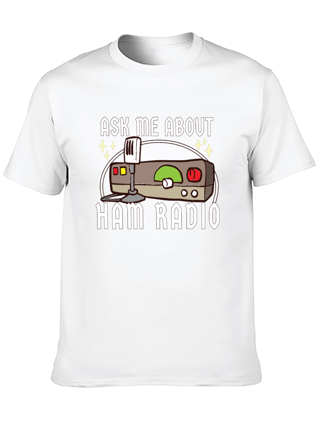 Black Ask Me About Ham Radio T-Shirt view 10