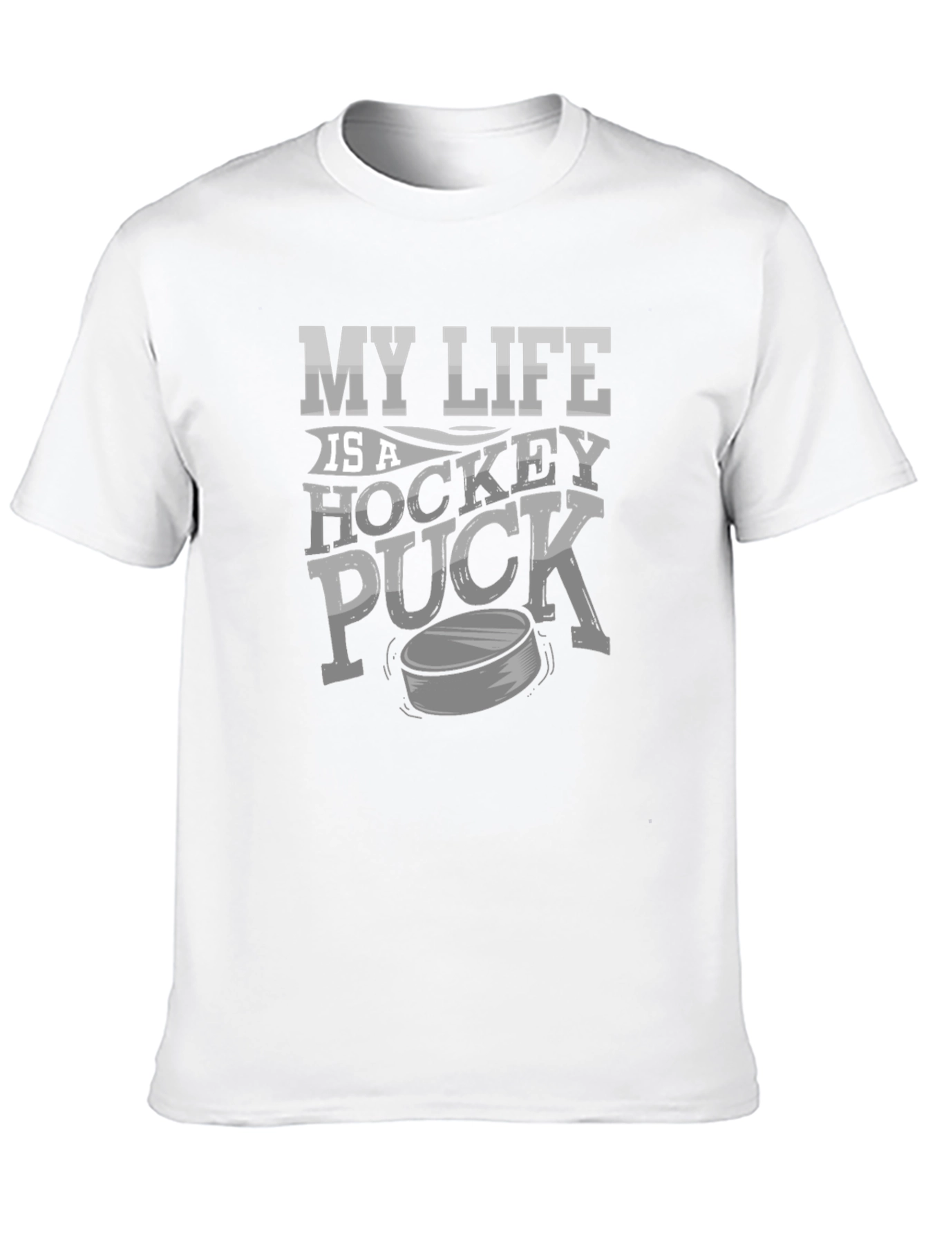 Black My Life is a Hockey Puck T-Shirt view 10