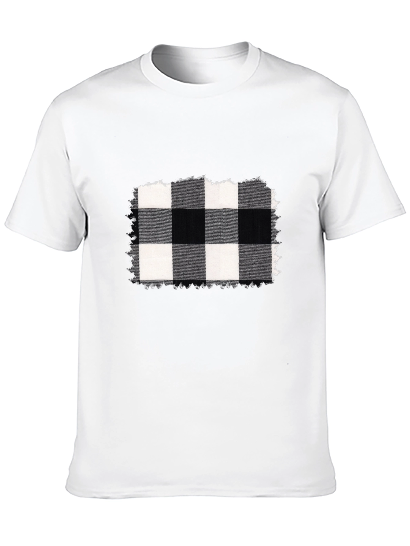 Black Buffalo Plaid Graphic Tee view 10