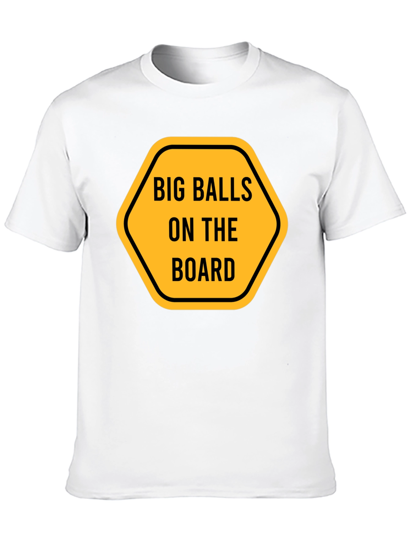 Black Big Balls on the Board Graphic Tee view 10