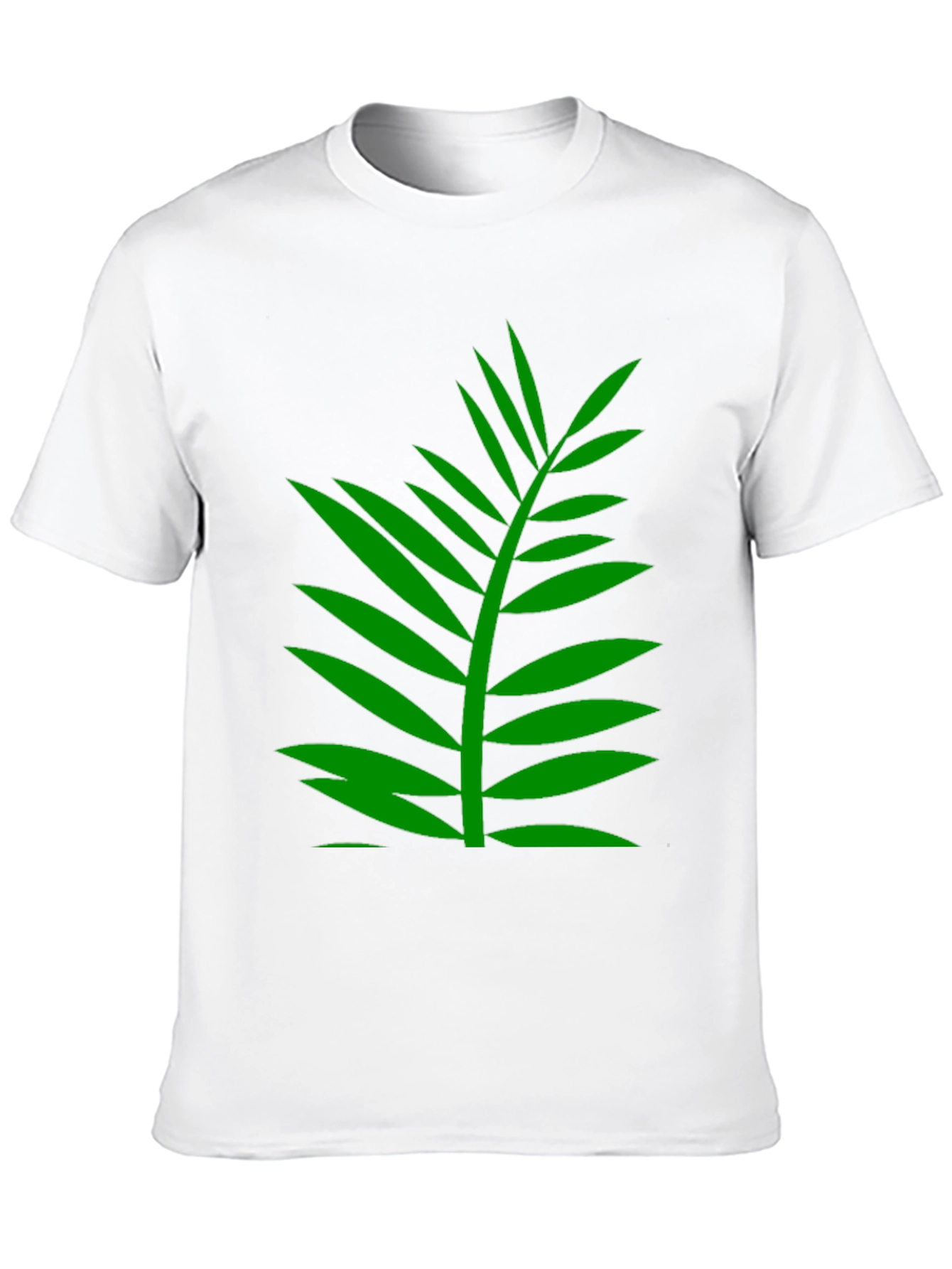 Black Tropical Palm Leaf Graphic T-Shirt - Black view 10