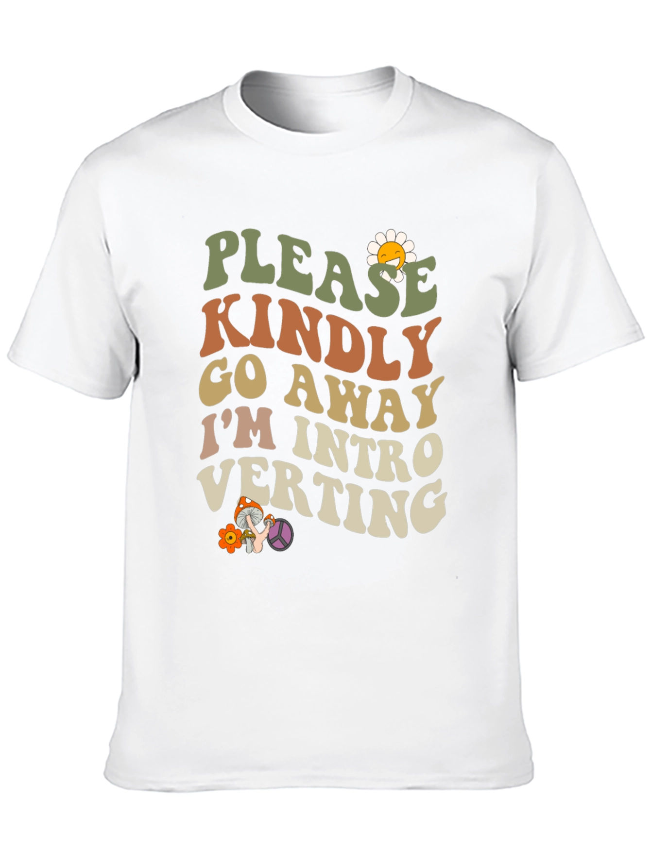 Black Introverting Graphic Tee - Please Kindly Go Away view 10