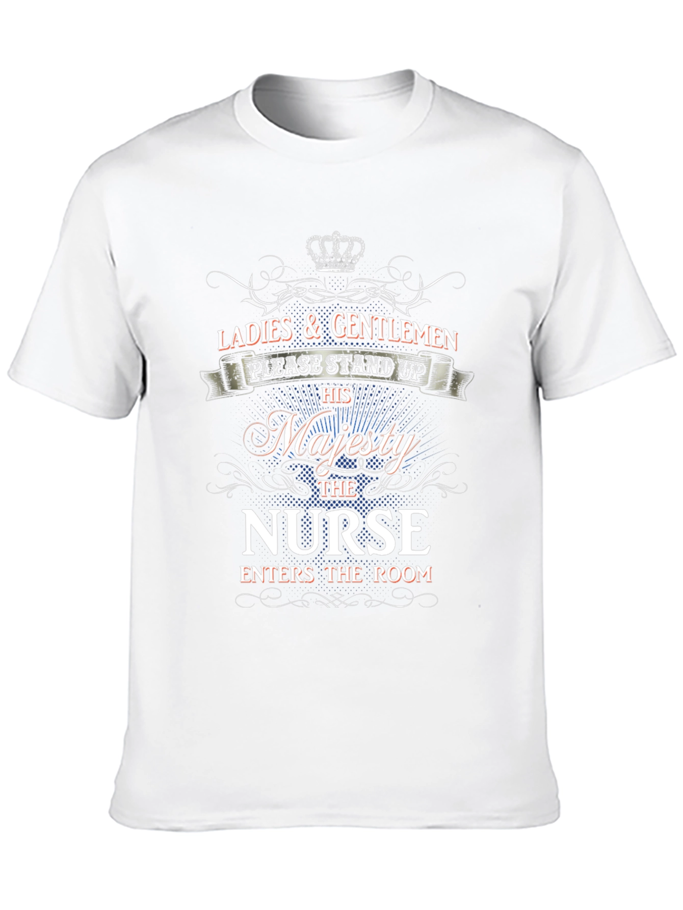 Black His Majesty Nurse T-Shirt - Stand Up! view 10