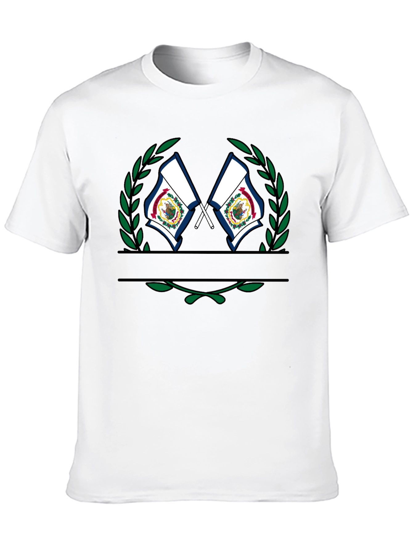 West Virginia State Flag T-Shirt - Black - 10