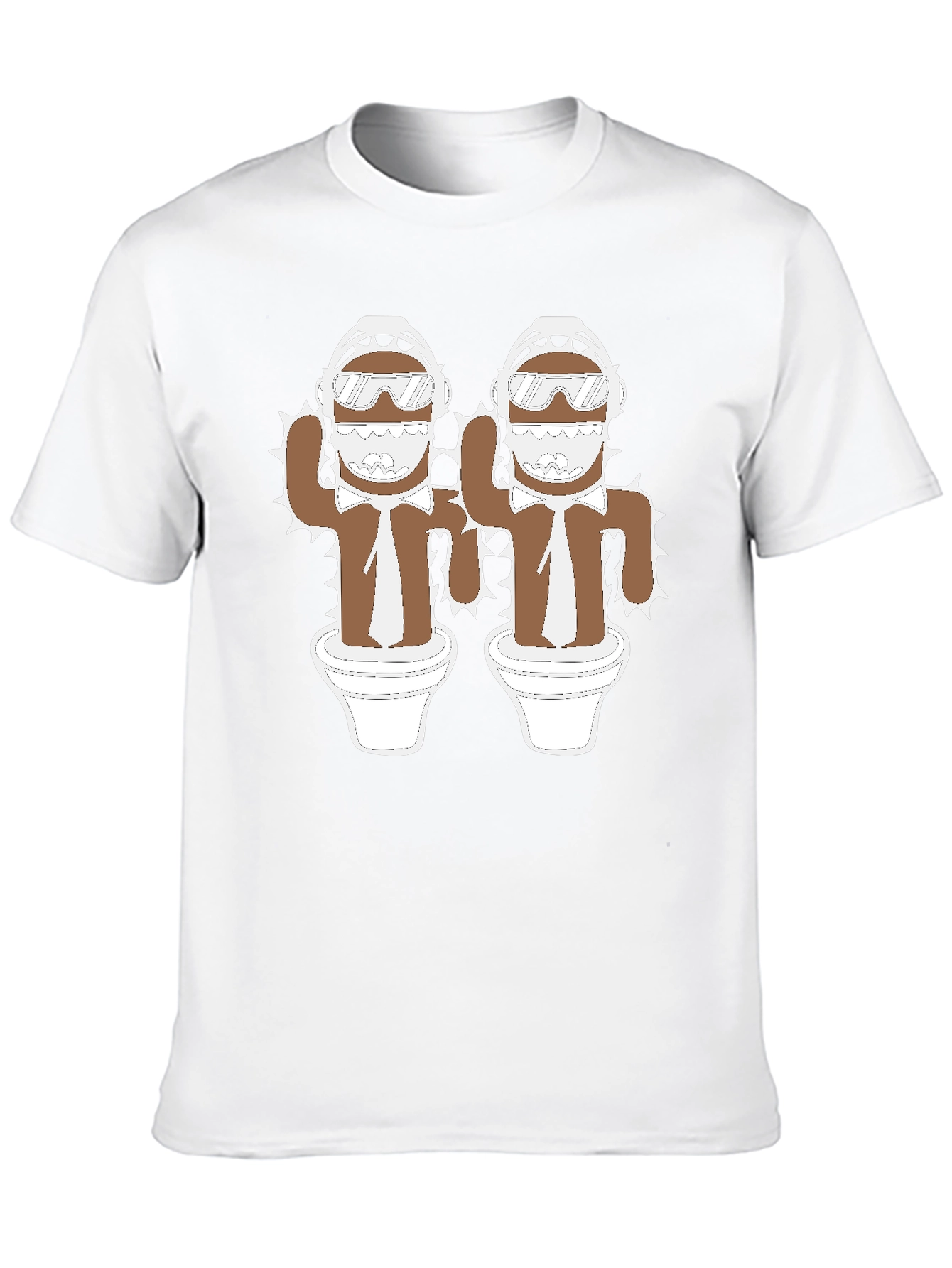 Black Cactus Bros Black T-Shirt - Unique Graphic Tee view 10