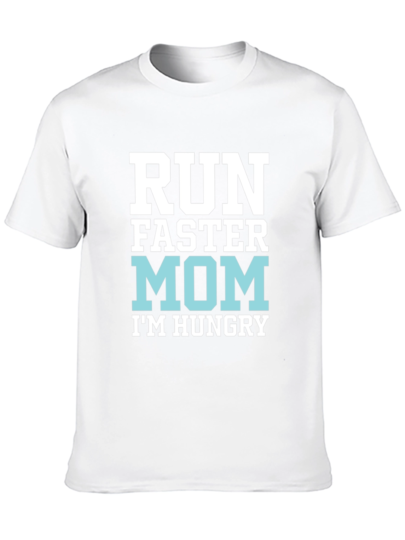 Black Run Faster Mom T-Shirt - Funny & Comfy view 10