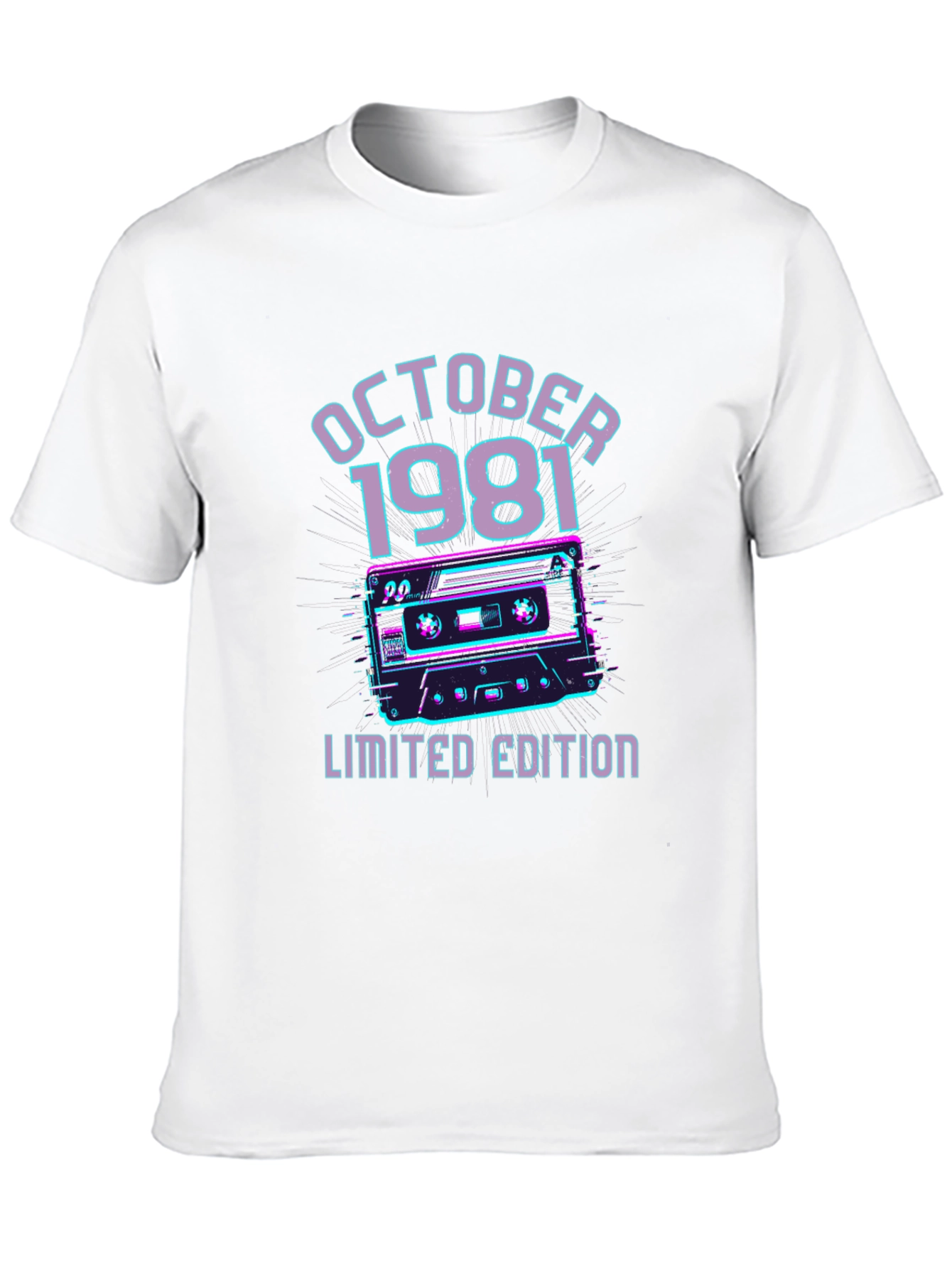 Black October 1981 Limited Edition Cassette Graphic T-Shirt view 10