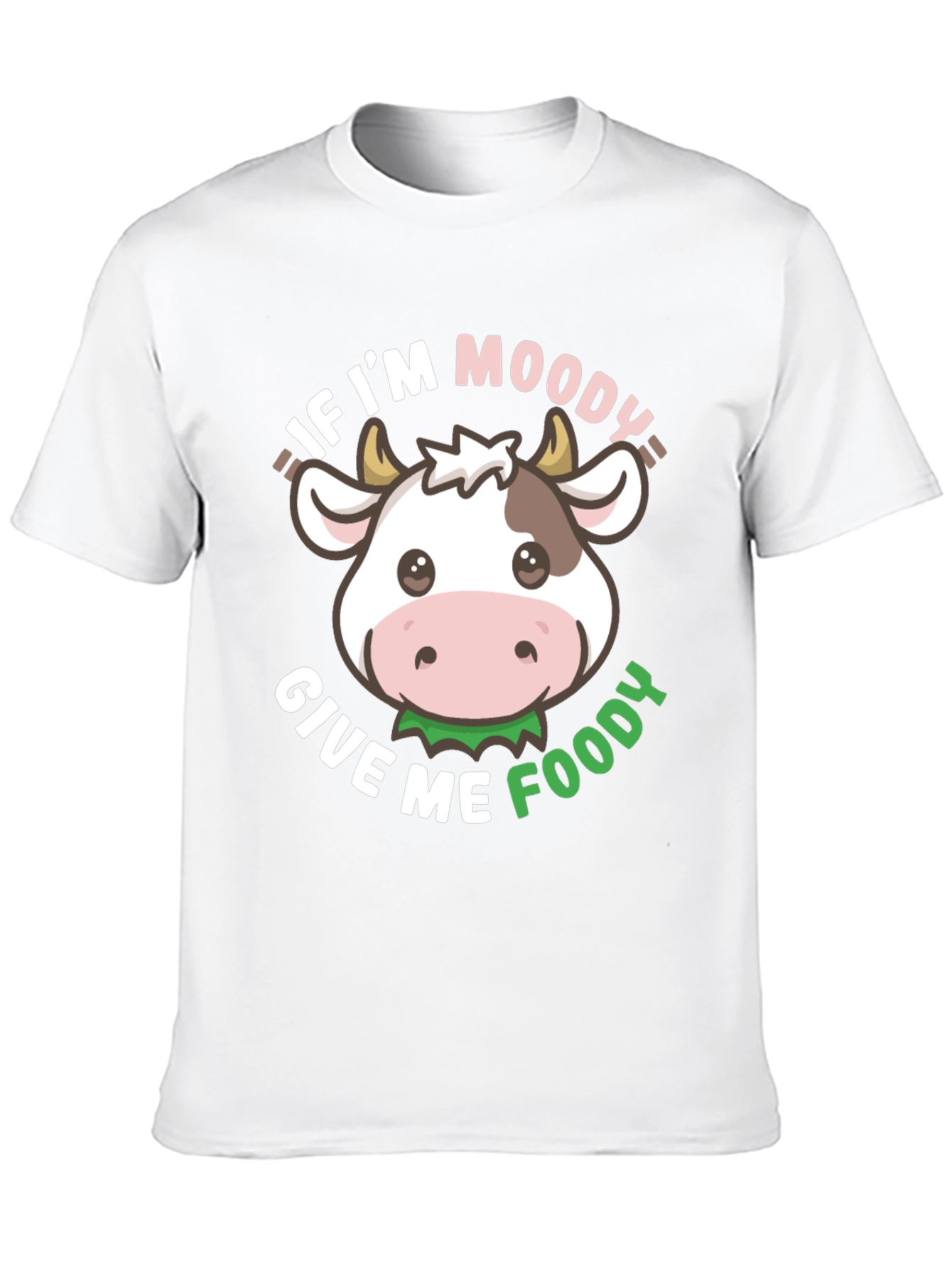 Black Moody Cow T-Shirt - Give Me Foody! view 10