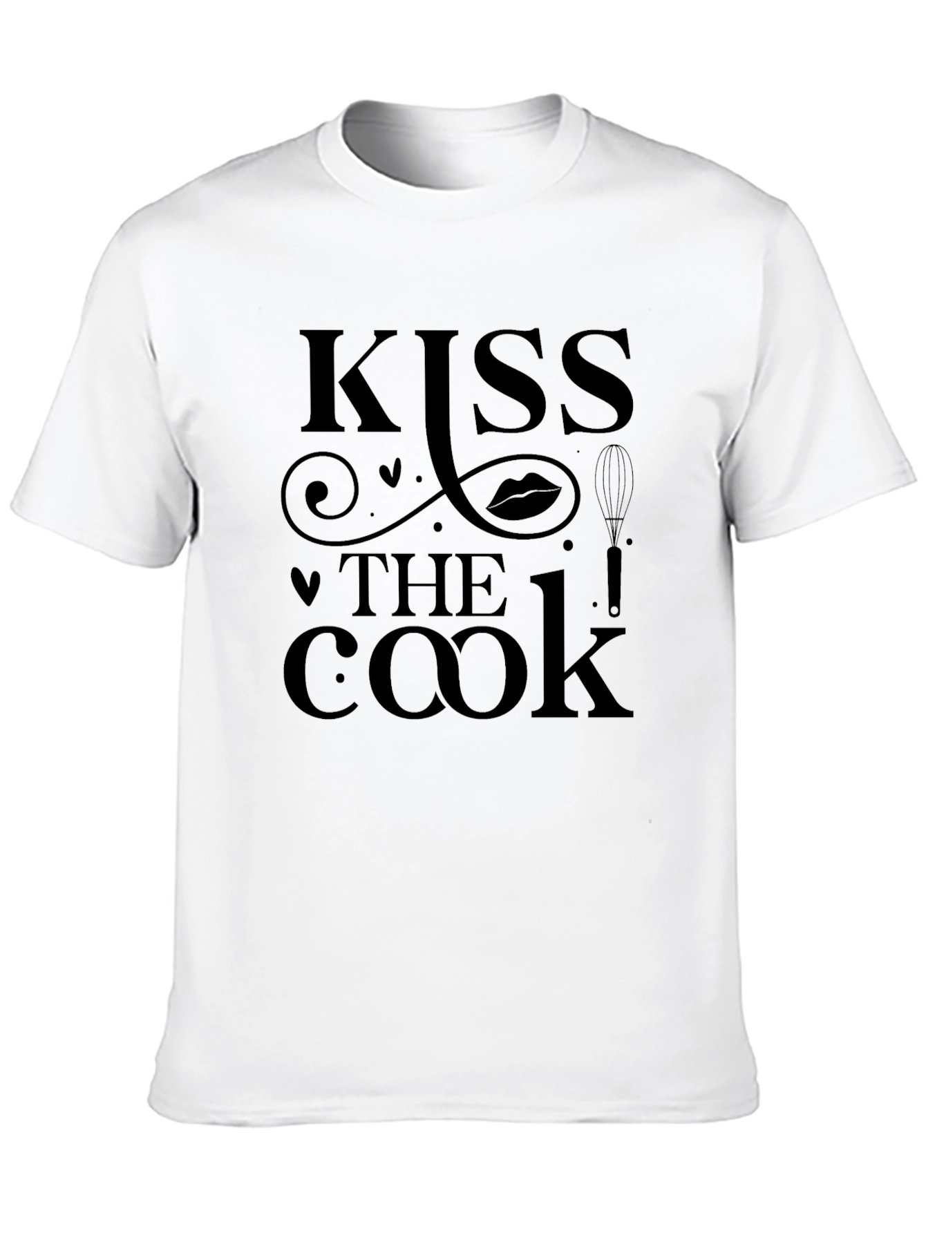 Black Kiss The Cook Graphic Tee - Soft & Stylish view 10