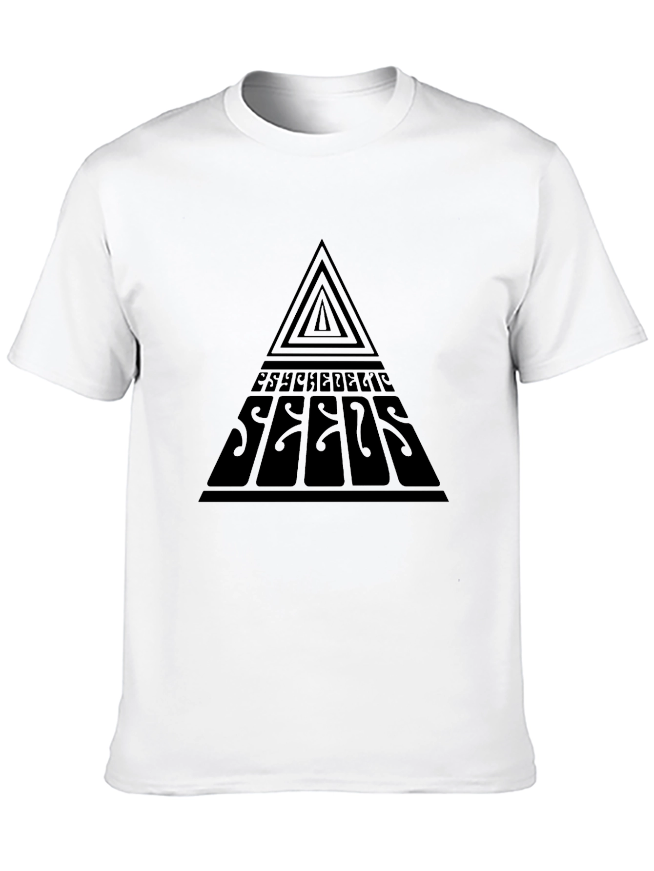 Black Psychedelic Seeds Black Graphic T-Shirt view 10