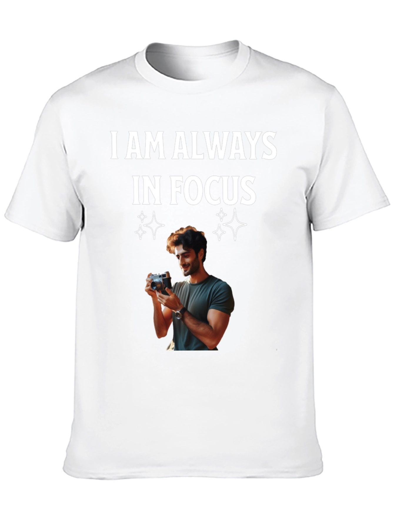Black Always in Focus T-Shirt - Photographer Tee view 10