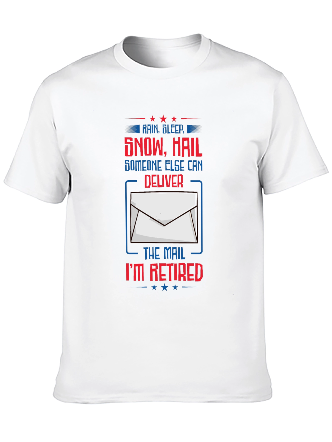 Black Retired Mail Carrier T-Shirt view 10