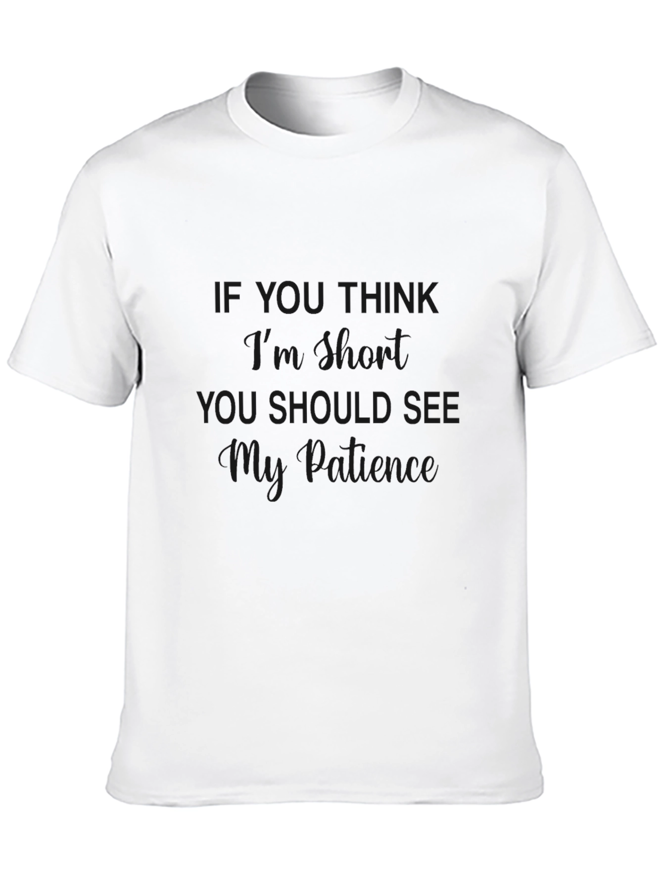 Black Sarcastic Patience Graphic T-Shirt view 10