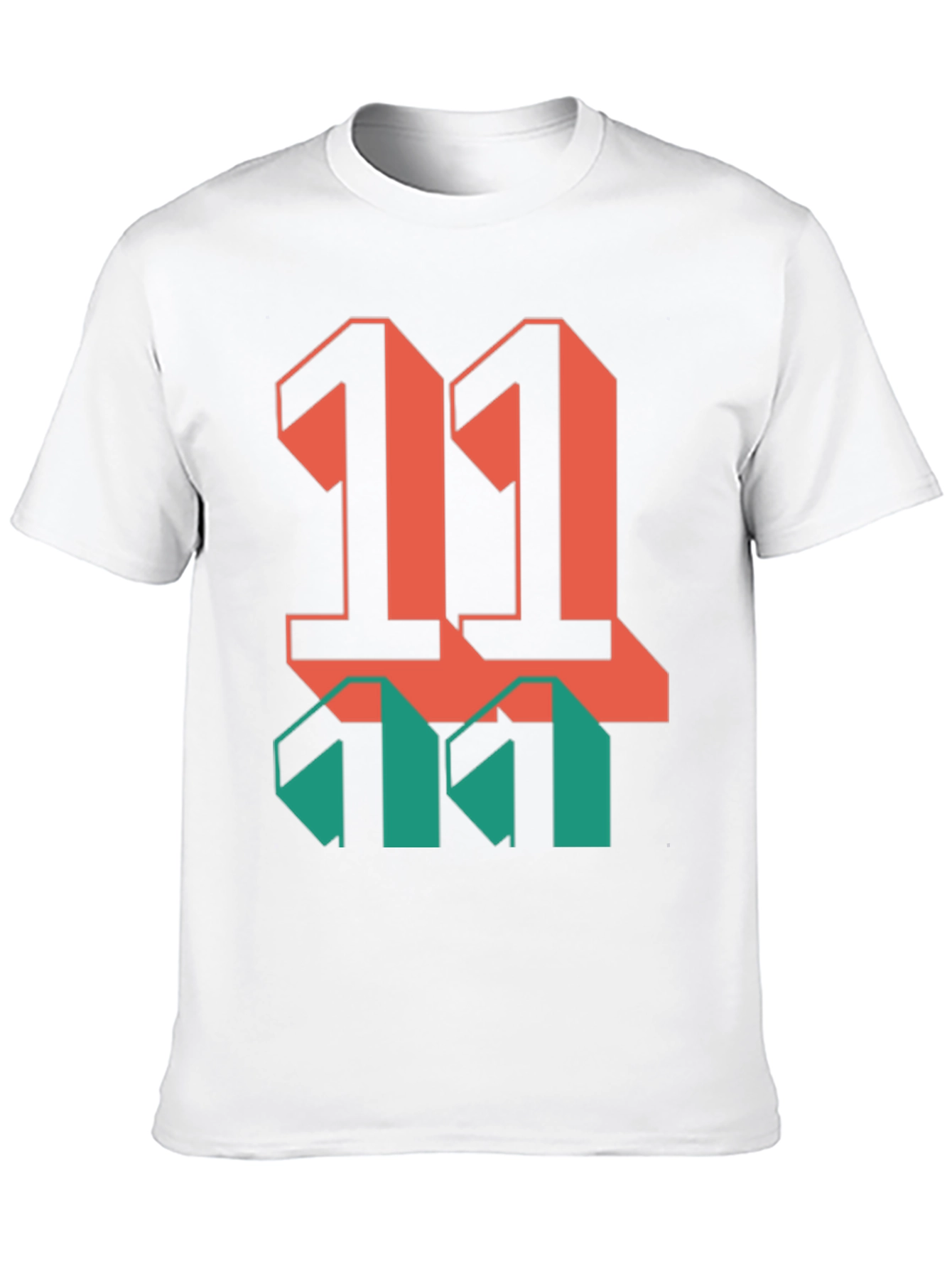 Black Bold Graphic T-Shirt: Retro 11 Design view 10
