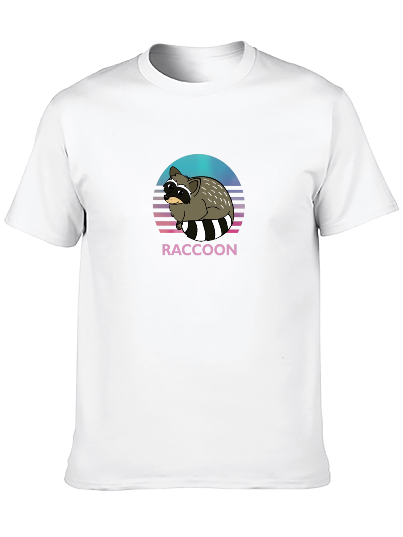 Black Retro Raccoon Graphic T-Shirt - Unisex view 10