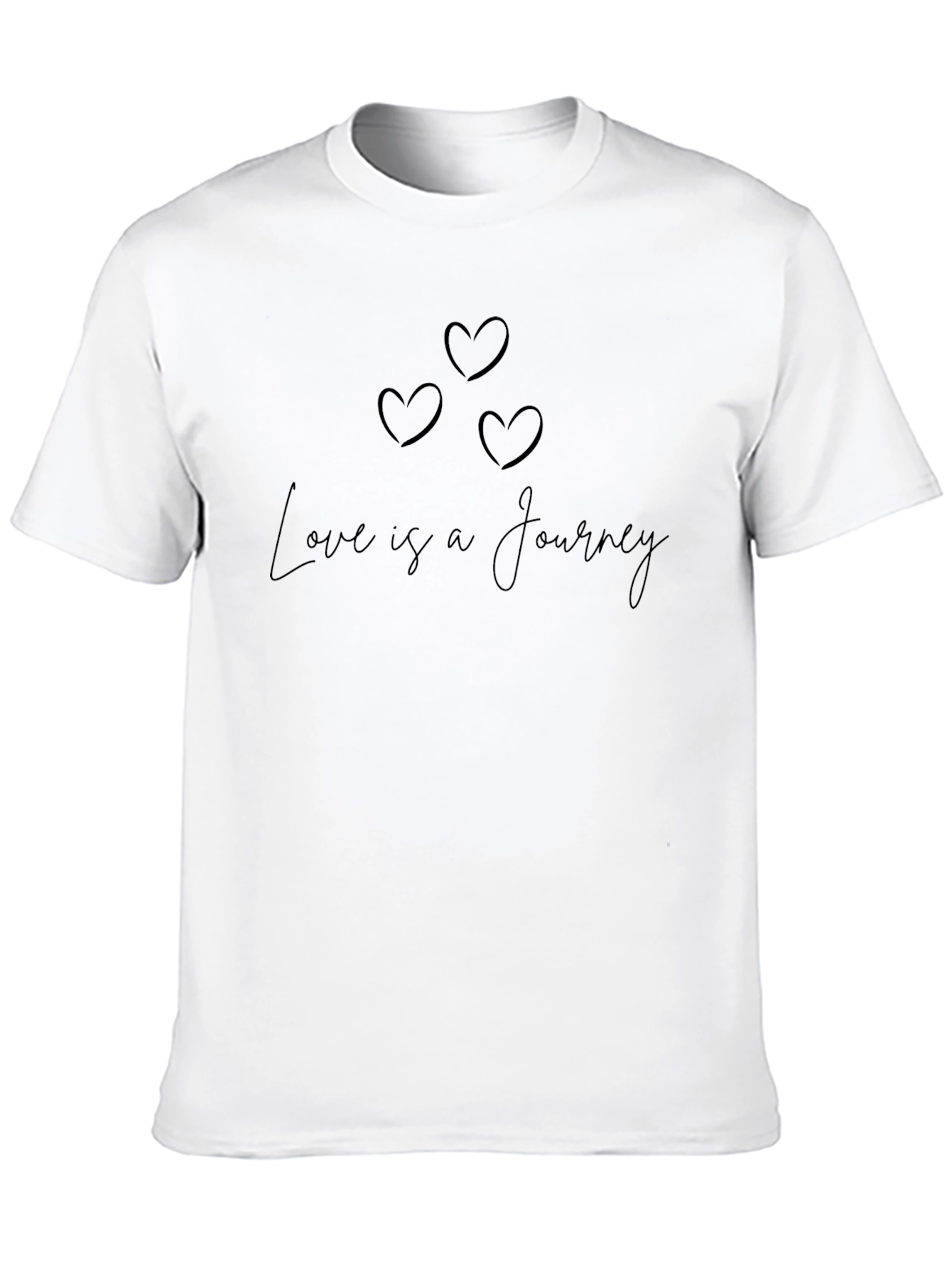 Love is a Journey Black Graphic Tee - 10