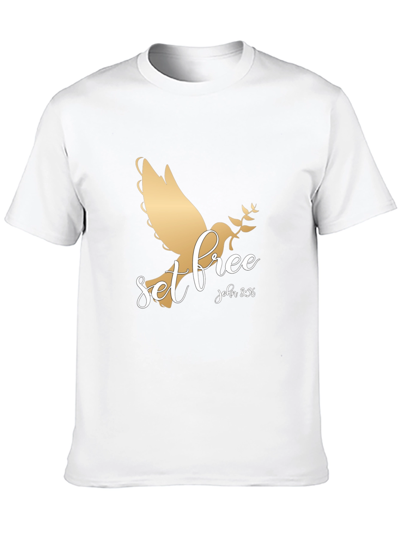 Black Set Free Graphic T-Shirt - Christian Apparel view 10