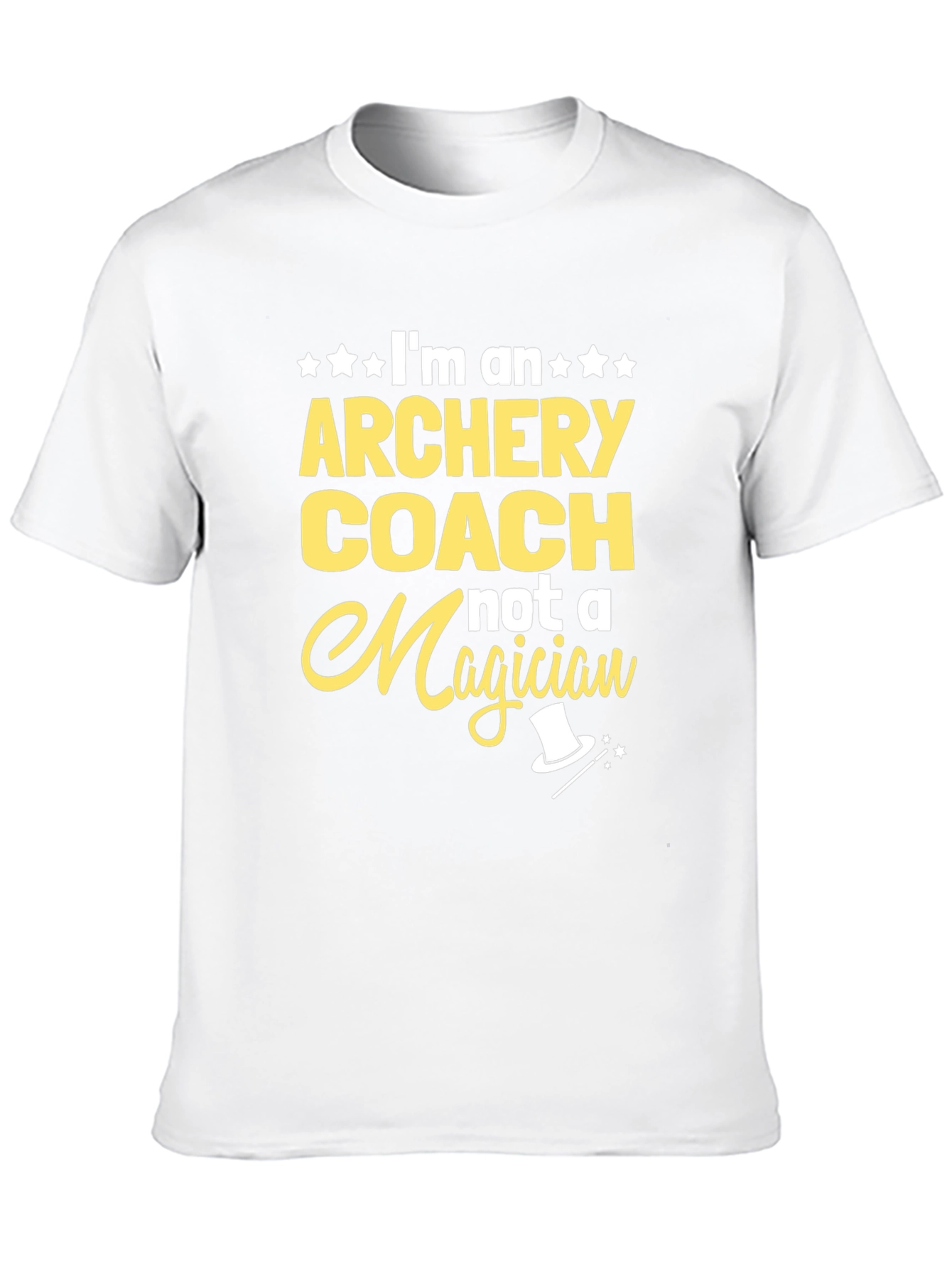 Black Archery Coach T-Shirt - Not A Magician Fun Tee view 10