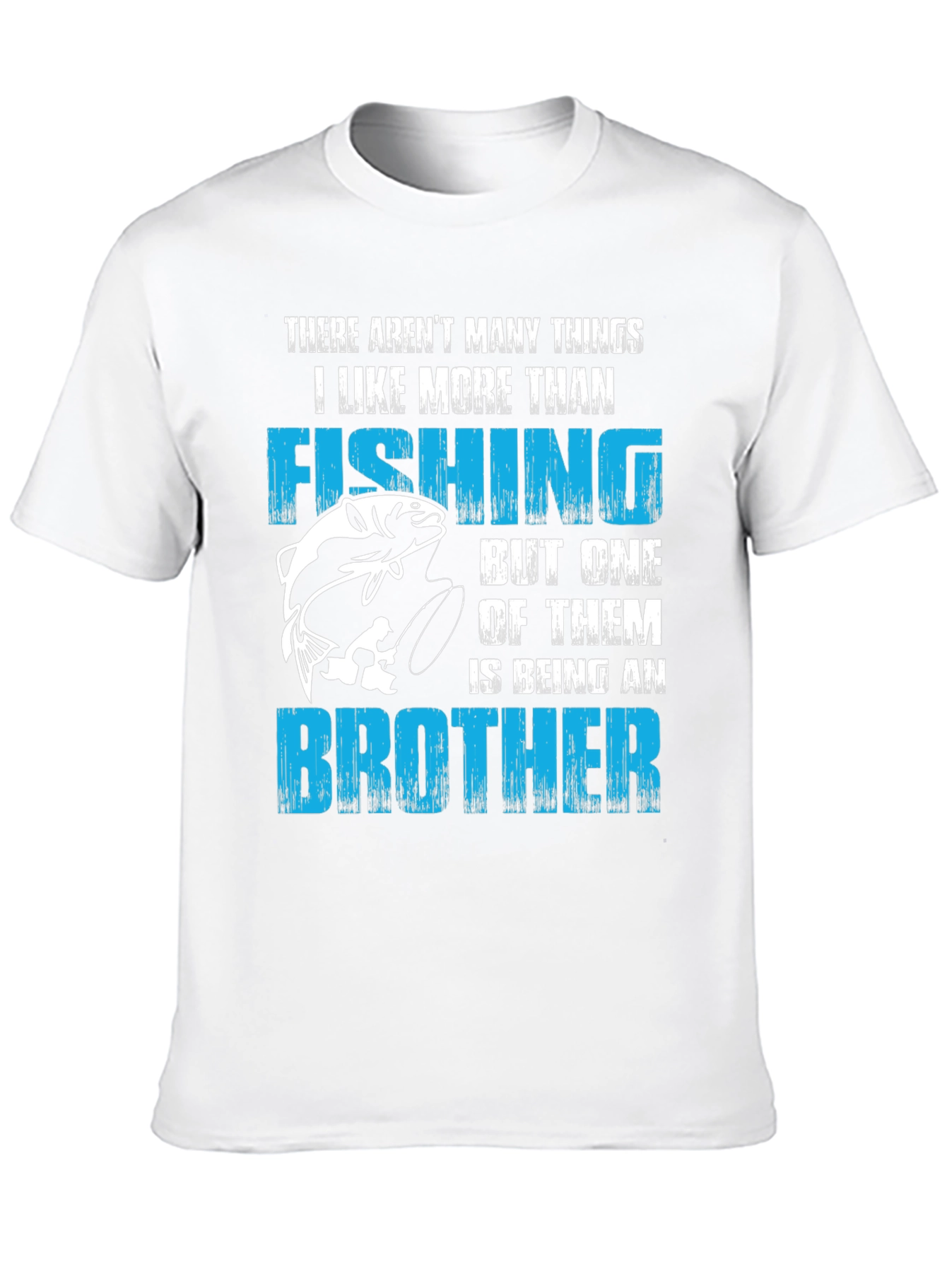 Black Fishing Brother T-Shirt - Men's Graphic Tee view 10