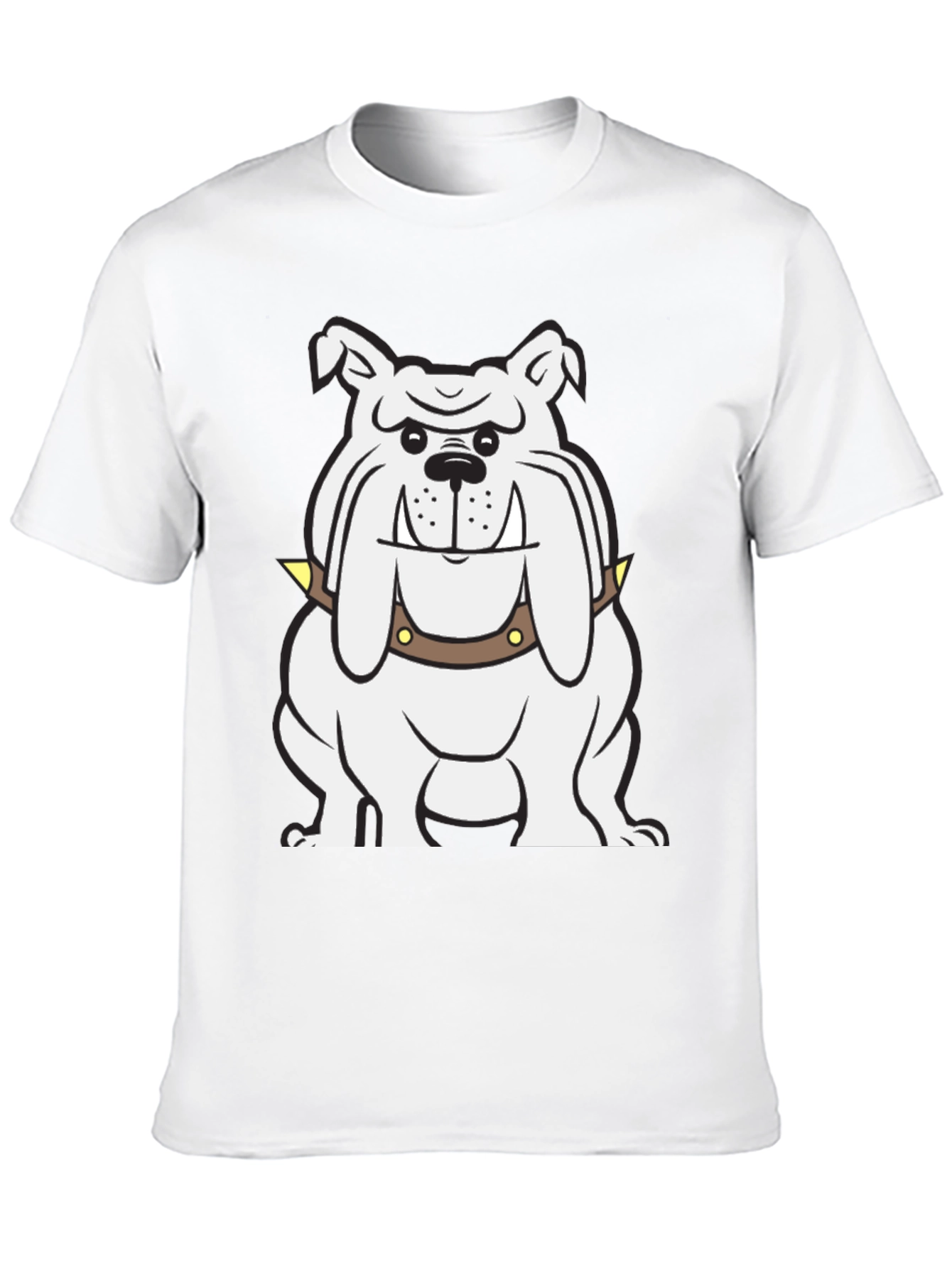 Black Bulldog Graphic Tee - Cool & Casual Black T-Shirt view 10