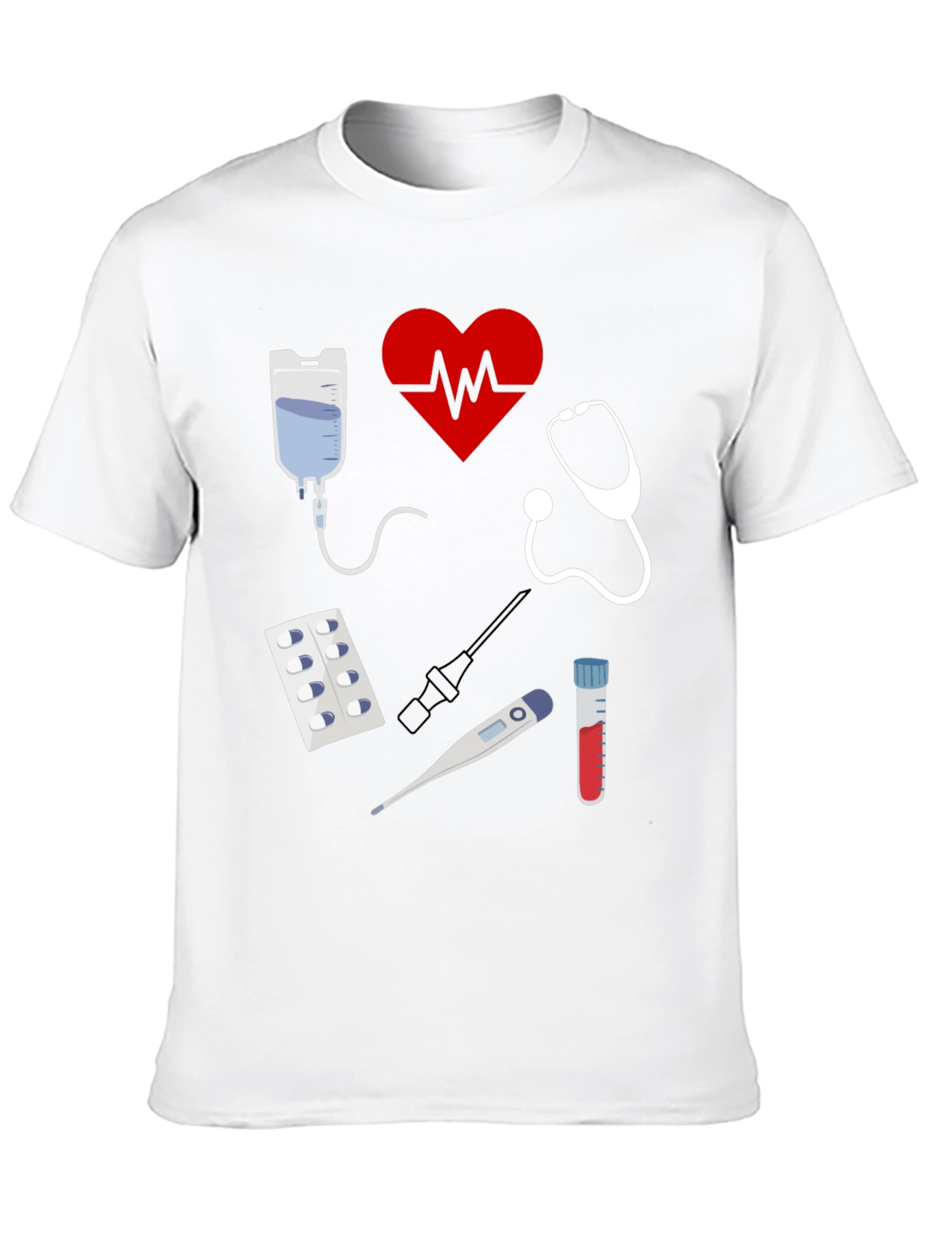 Black Medical Graphic Tee - Doctor Nurse Gift T-Shirt view 10