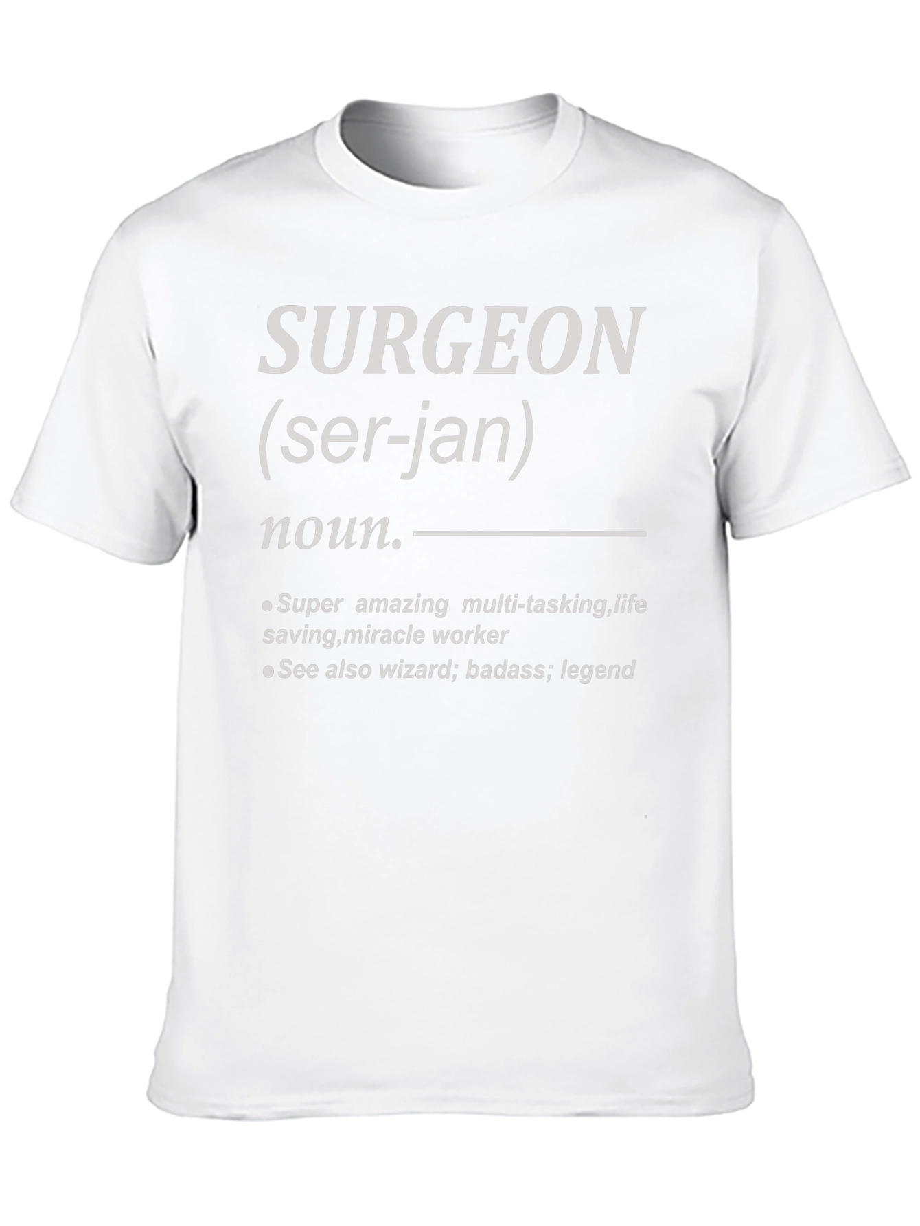 Black Surgeon Definition T-Shirt - Gift for Doctors view 10