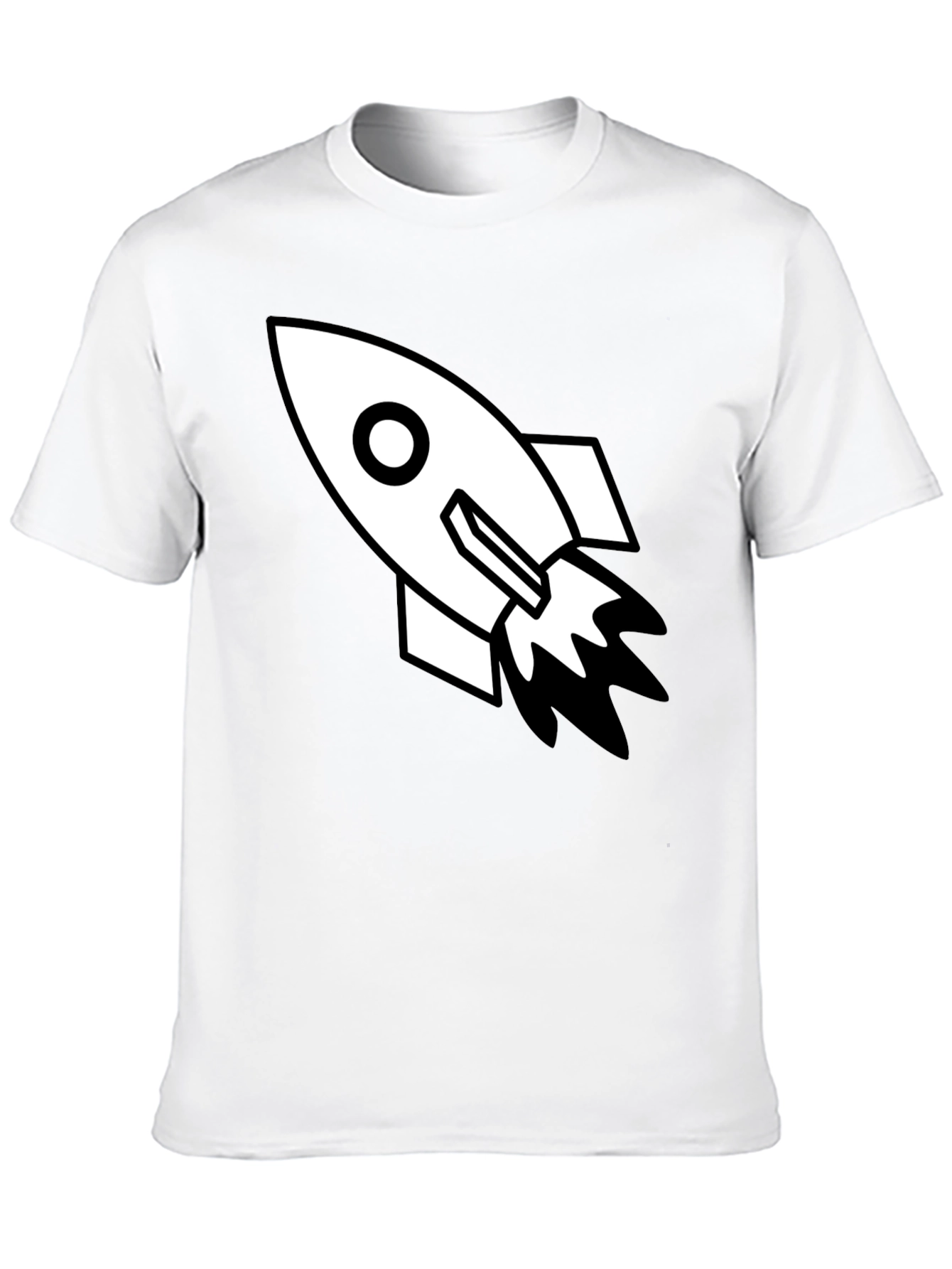 Black Rocket Graphic Tee - Black Cotton Blend view 10