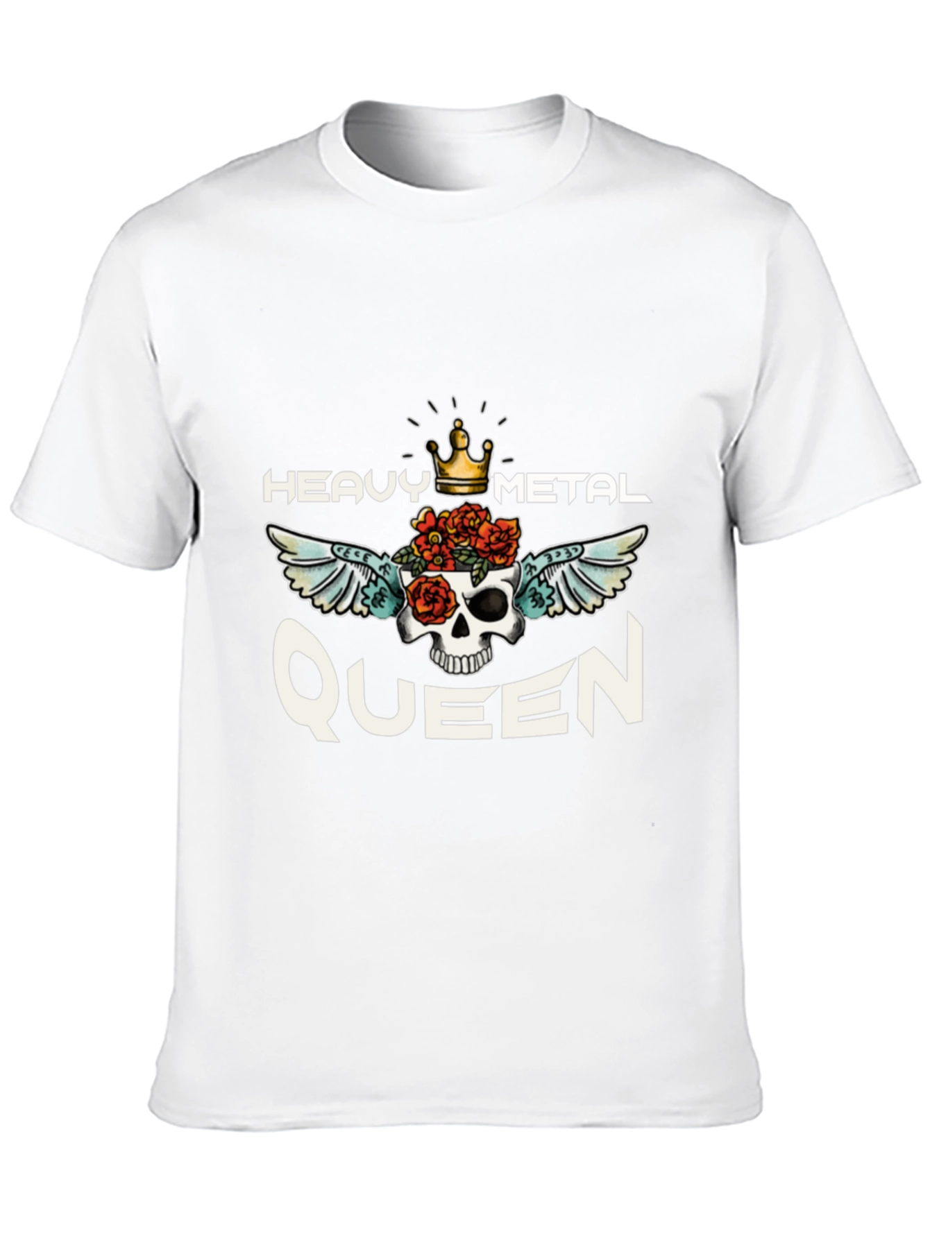 Black Heavy Metal Queen Graphic Tee view 10