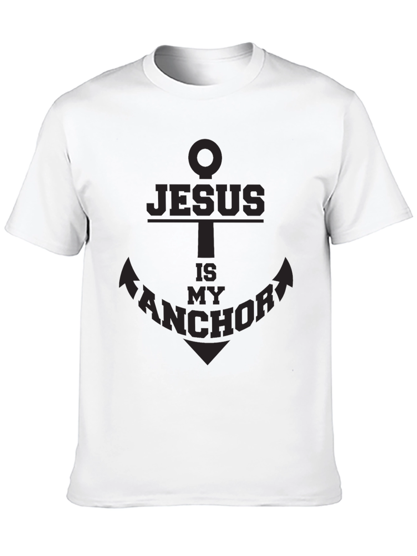 Black Jesus is My Anchor Graphic Tee - Soft Cotton Blend view 10