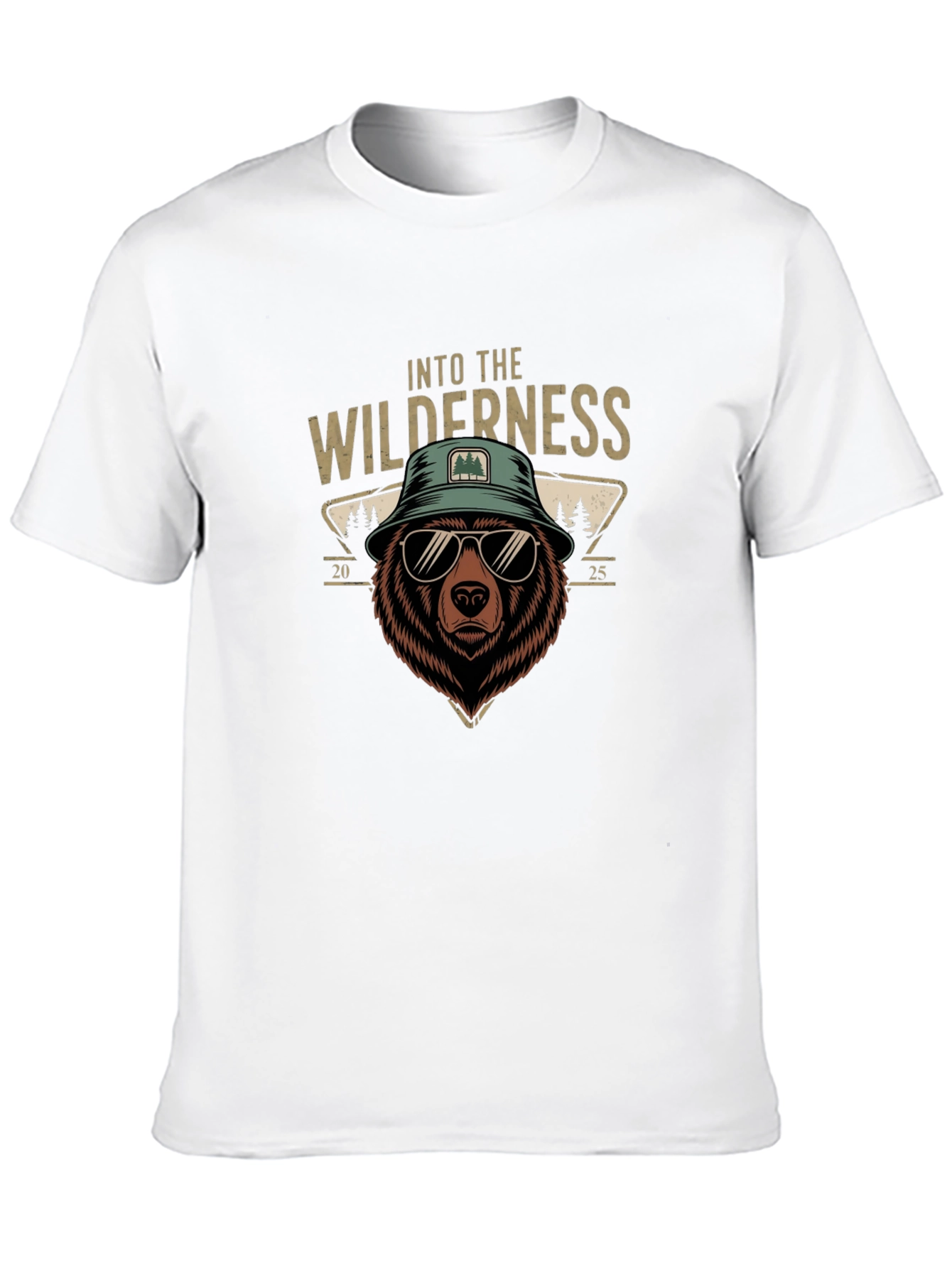 Black Into the Wilderness Bear Graphic T-Shirt view 10