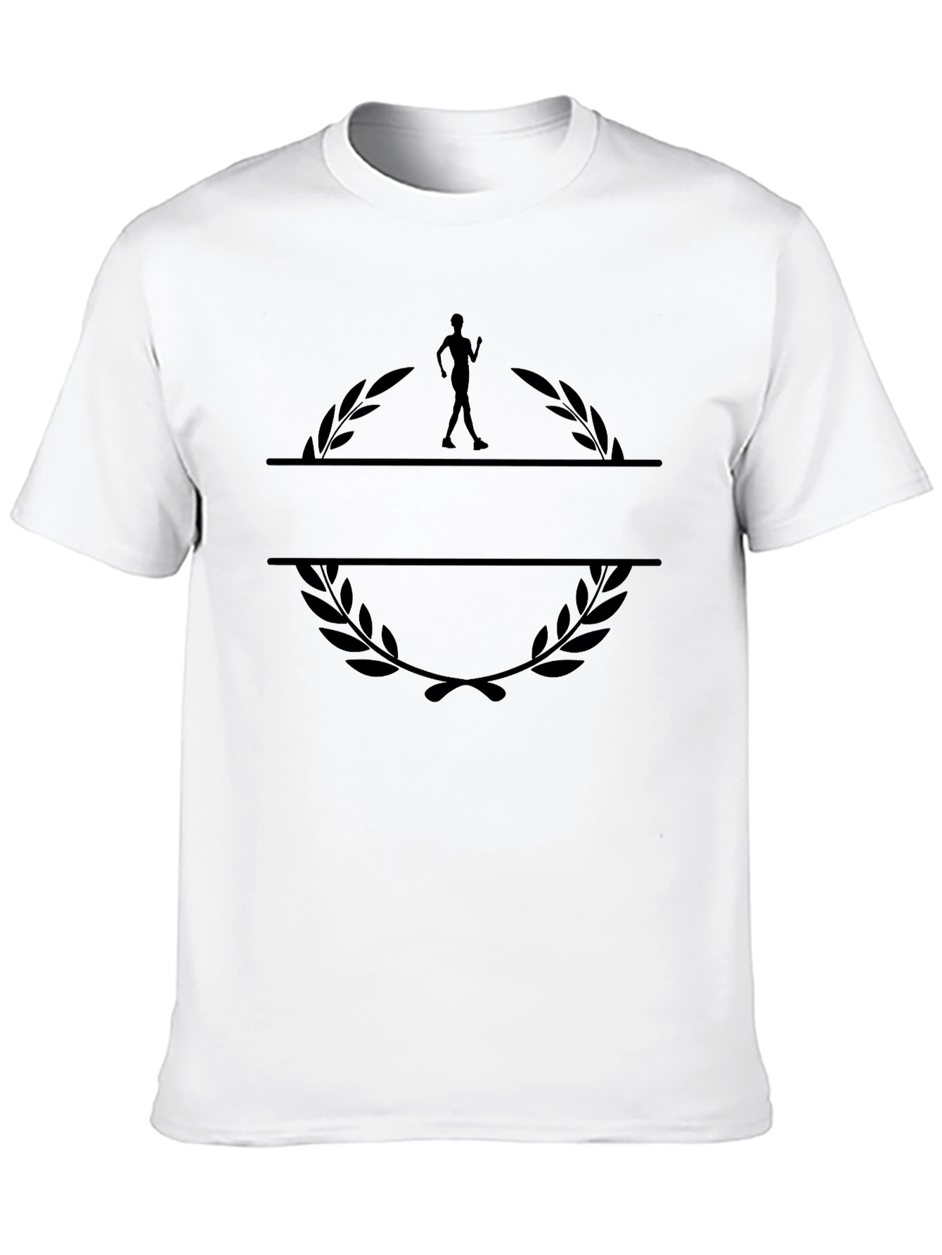 Black Runner Graphic Black T-Shirt - Activewear view 10