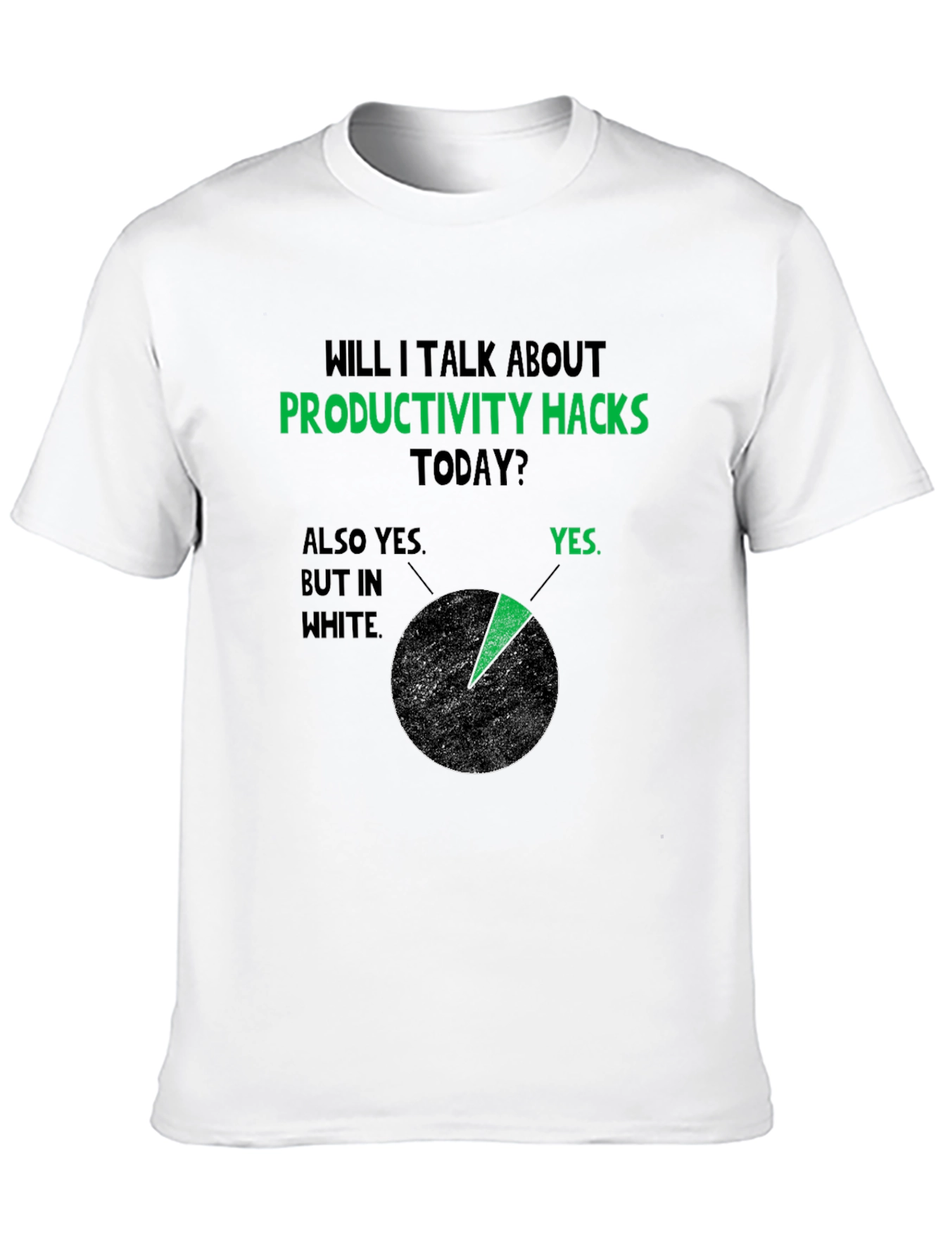 Black Productivity Hacks T-Shirt view 10