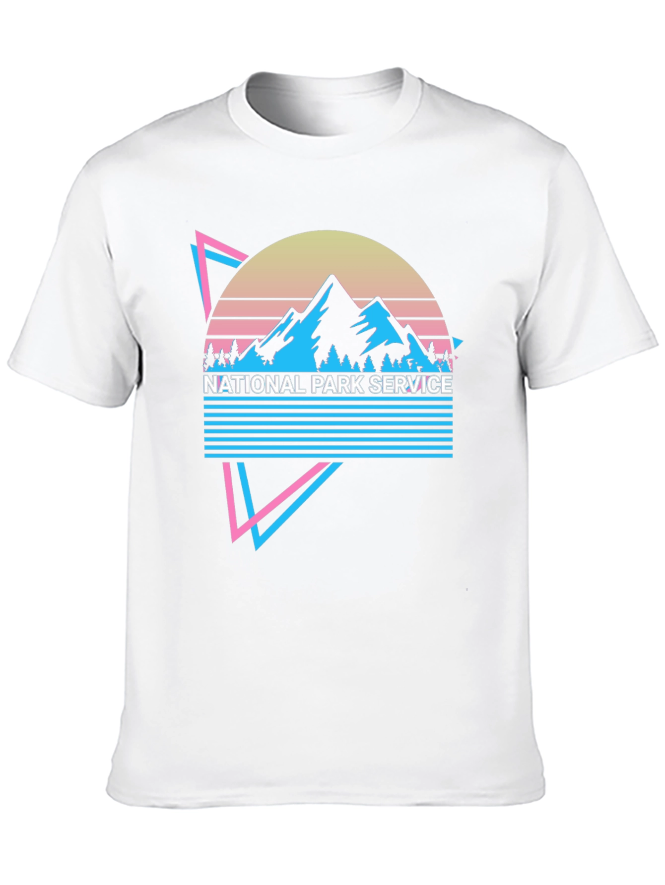 Black Retro National Park Service Graphic Tee view 10
