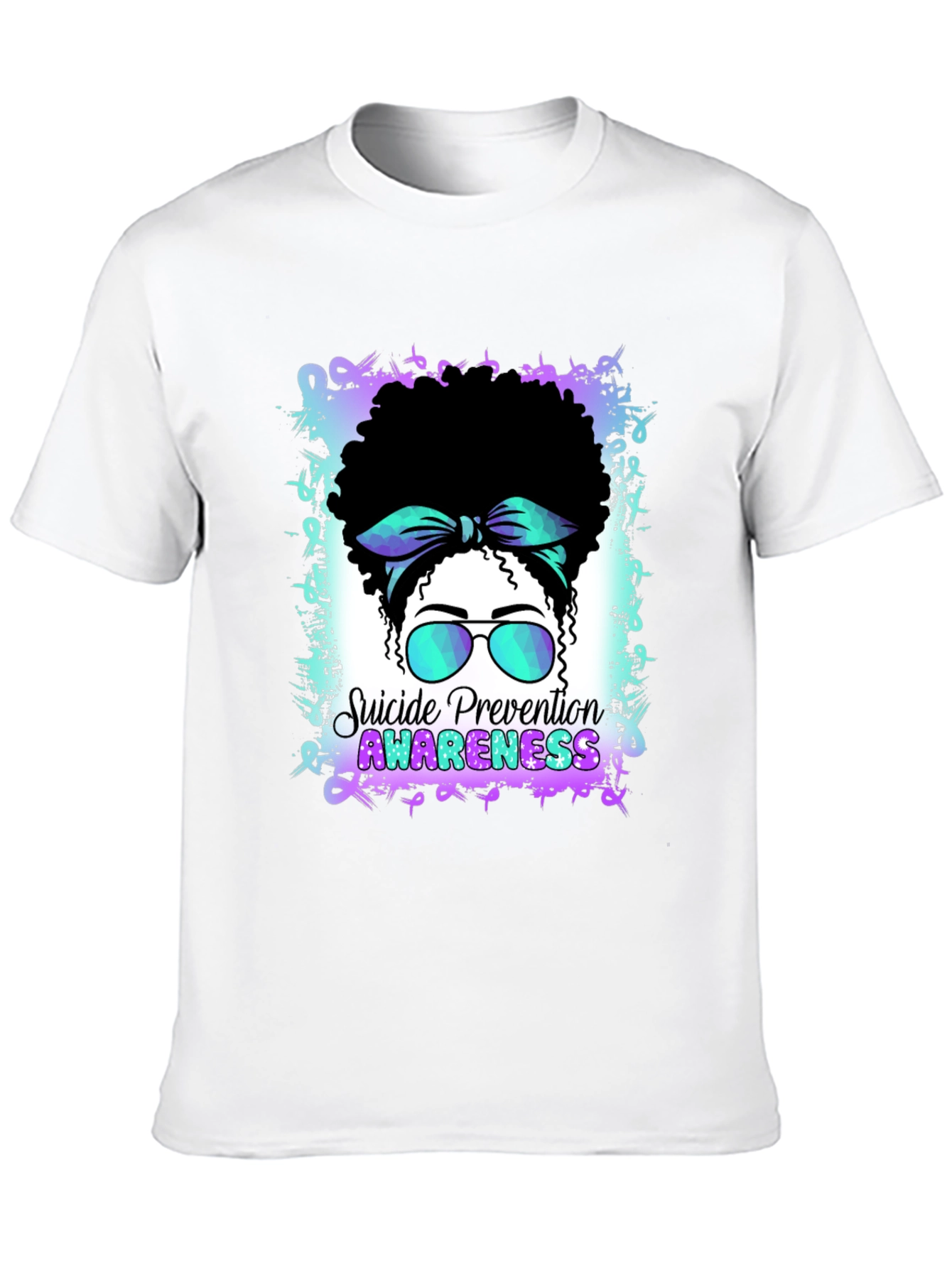 Black Suicide Prevention Awareness T-Shirt view 10