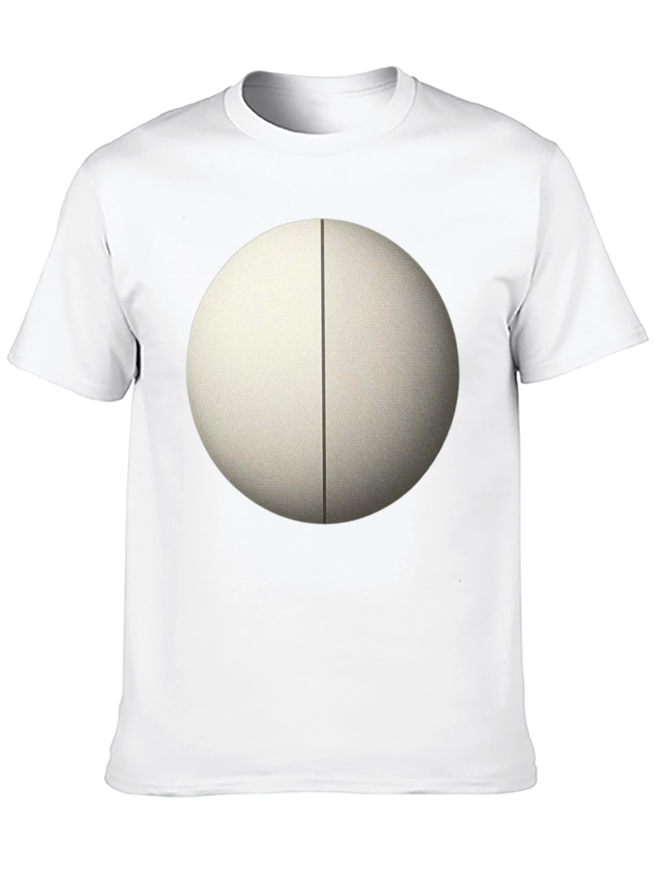 Black Minimalist Circle Tee - Black Cotton Blend view 10