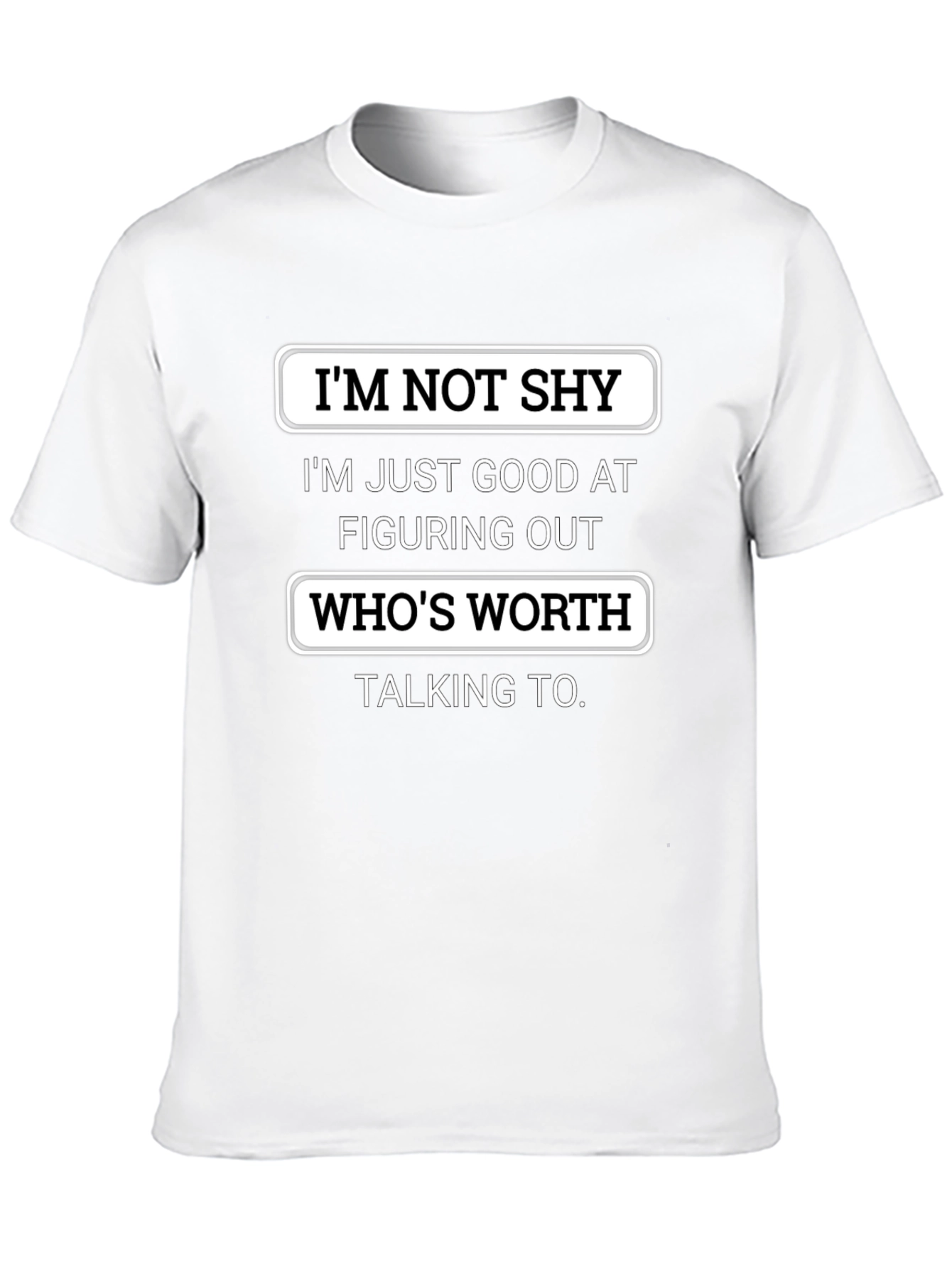 Black I'm Not Shy Graphic Tee view 10