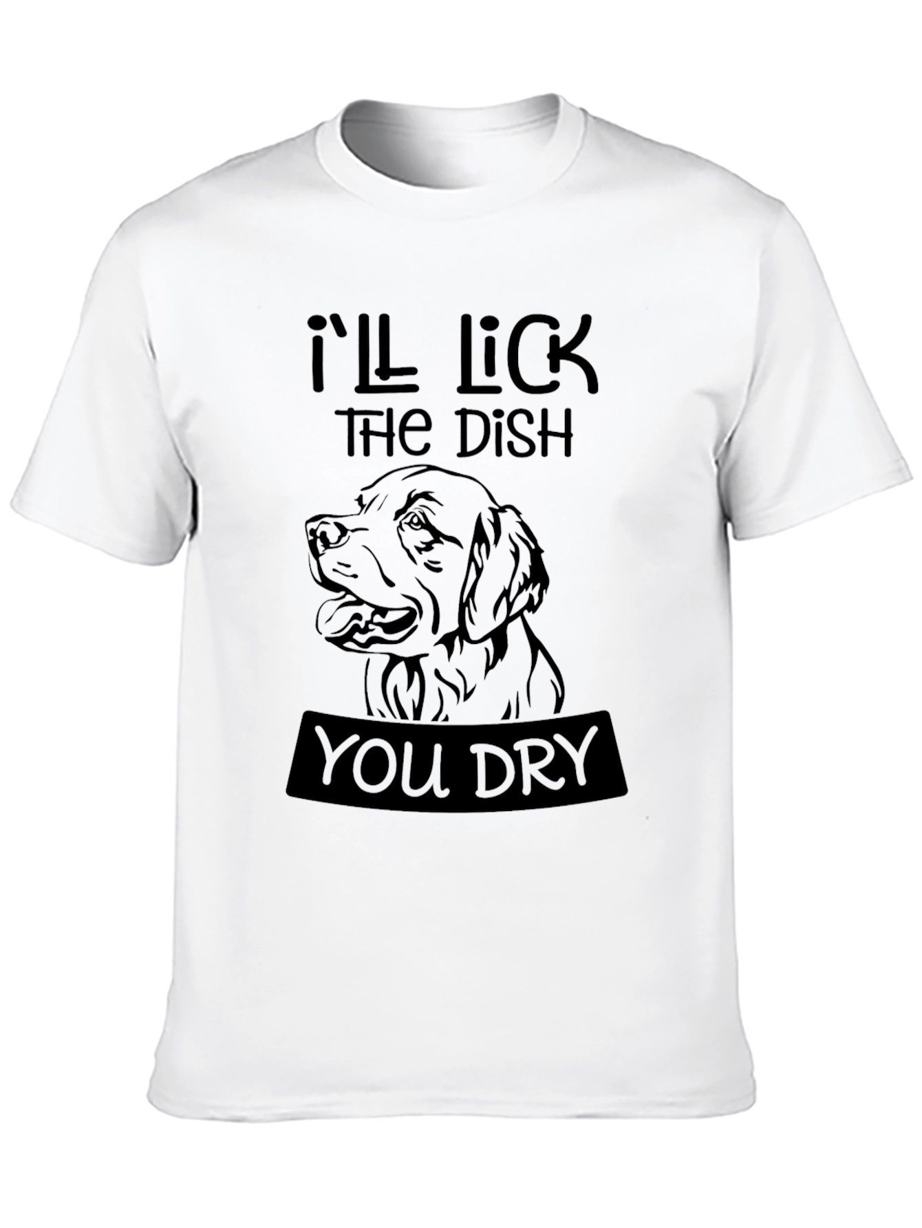 Black I'll Lick The Dish You Dry Graphic Tee view 10