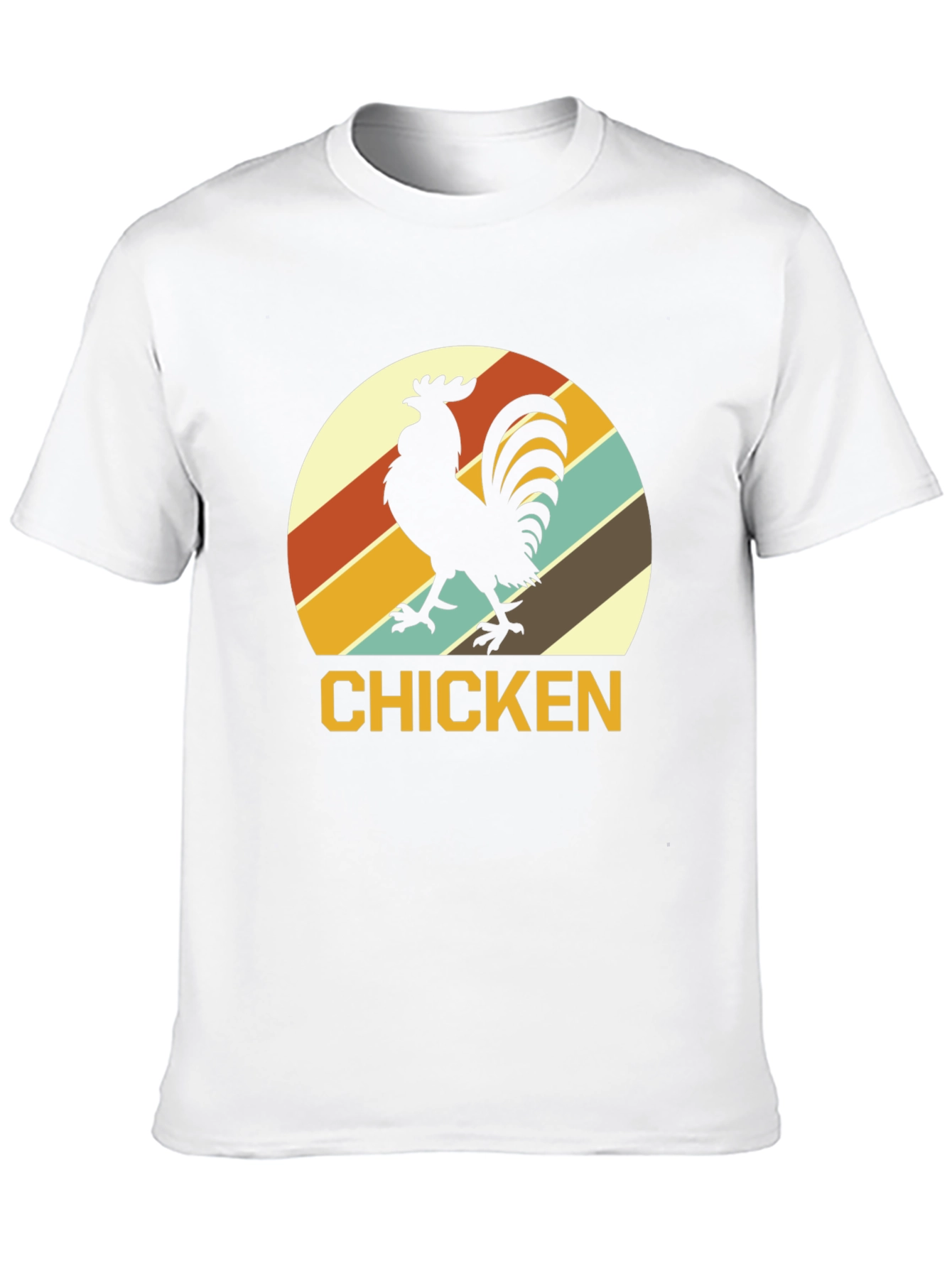 Black Retro Chicken Graphic T-Shirt - Black view 10
