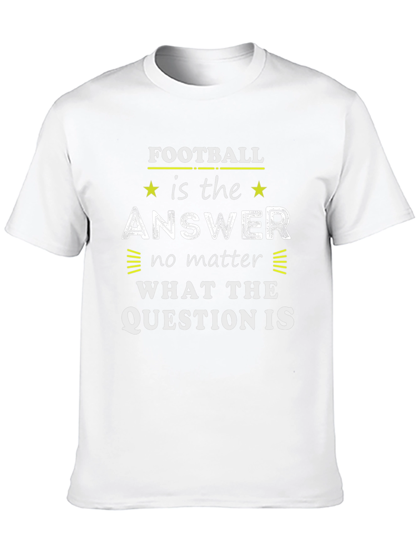 Black Football is the Answer Graphic Tee view 10