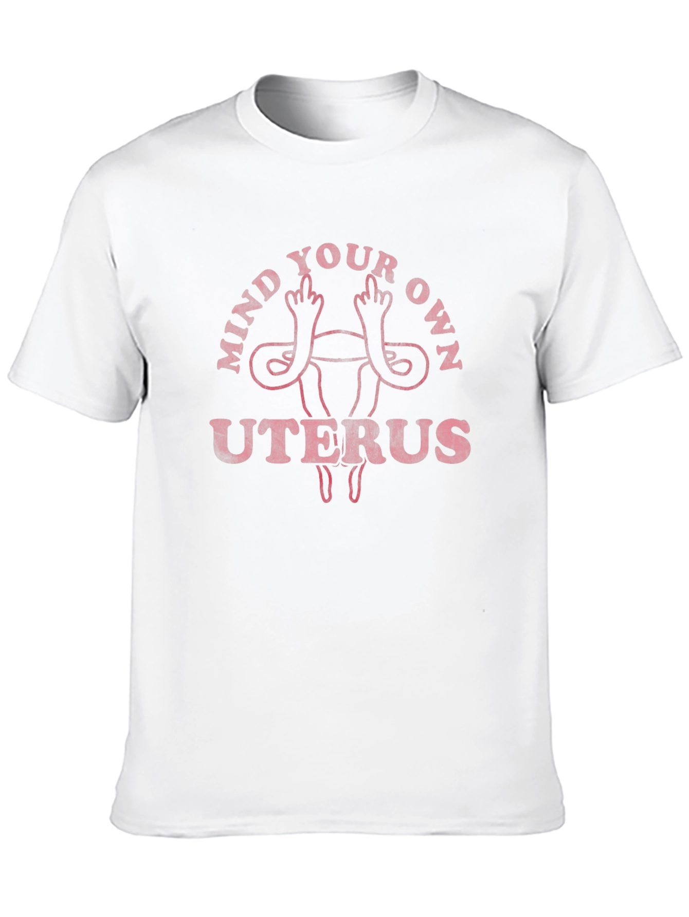 Black Mind Your Own Uterus Graphic Tee view 10