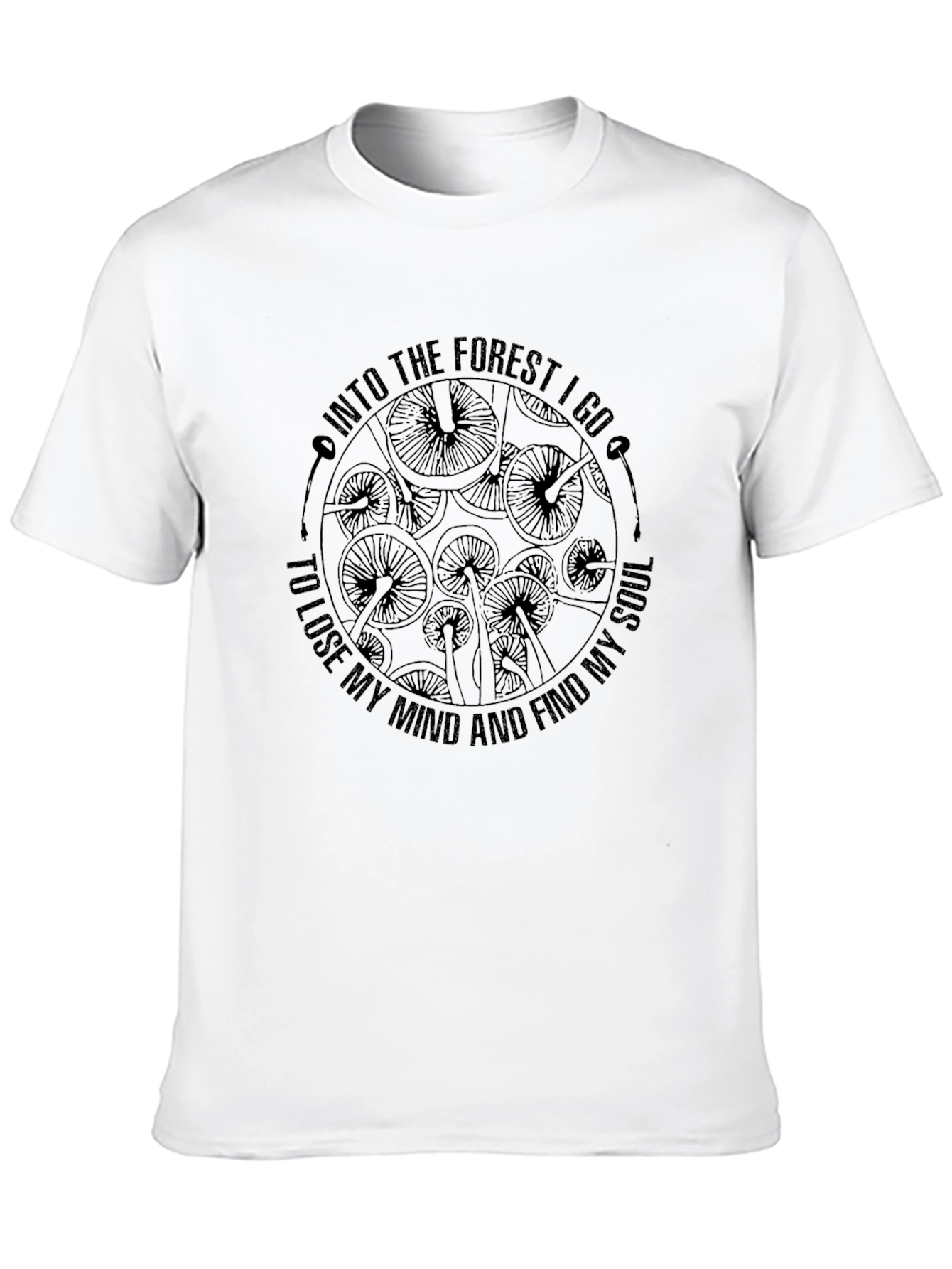 Black Into The Forest Graphic T-Shirt view 10