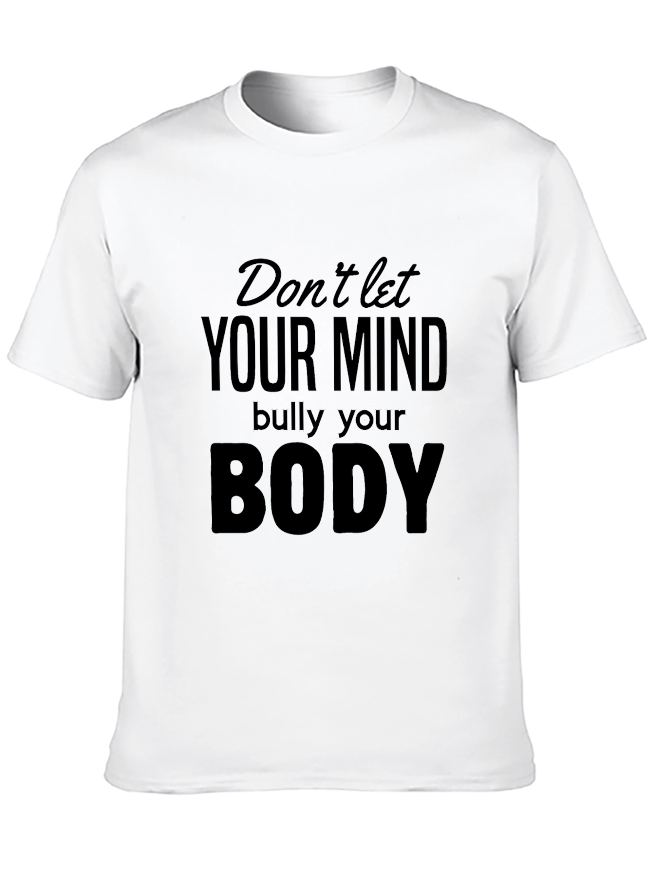 Black Mind & Body Positive Black Graphic Tee view 10