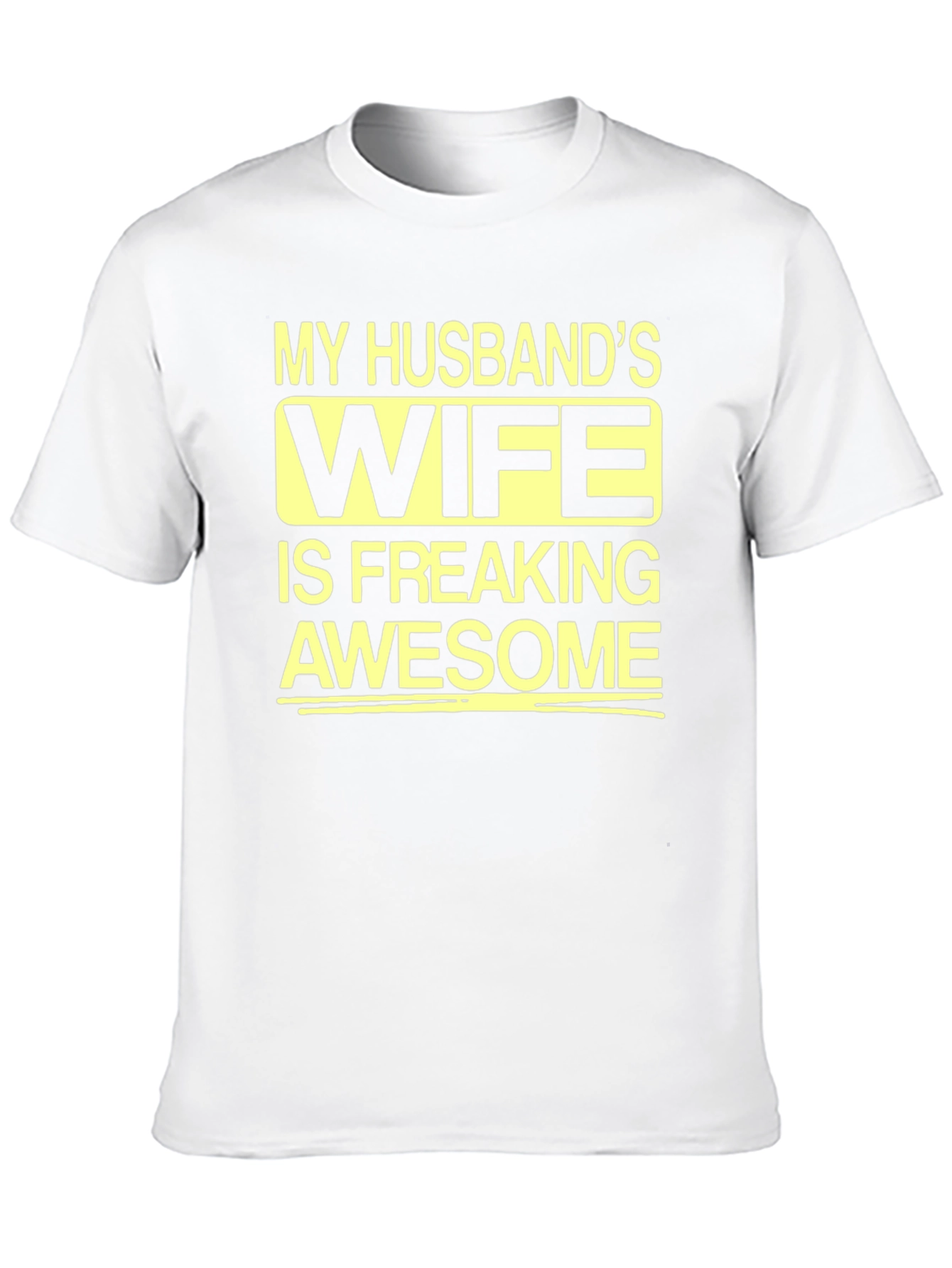 Black My Husband's Wife Awesome Graphic Tee view 10